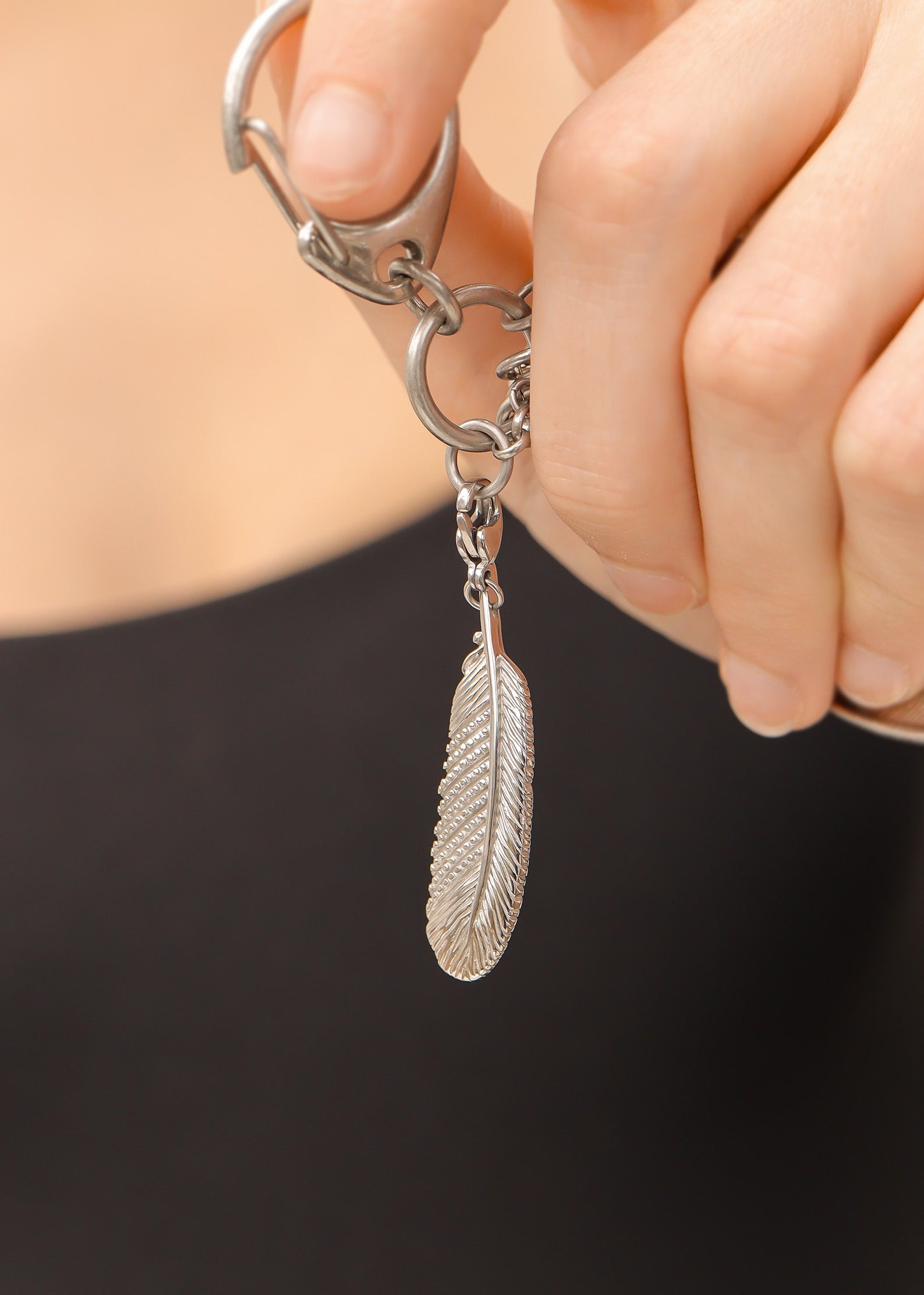 Feather Charm Stainless Steel Pendant / PDL2014、mySite、dreamappss