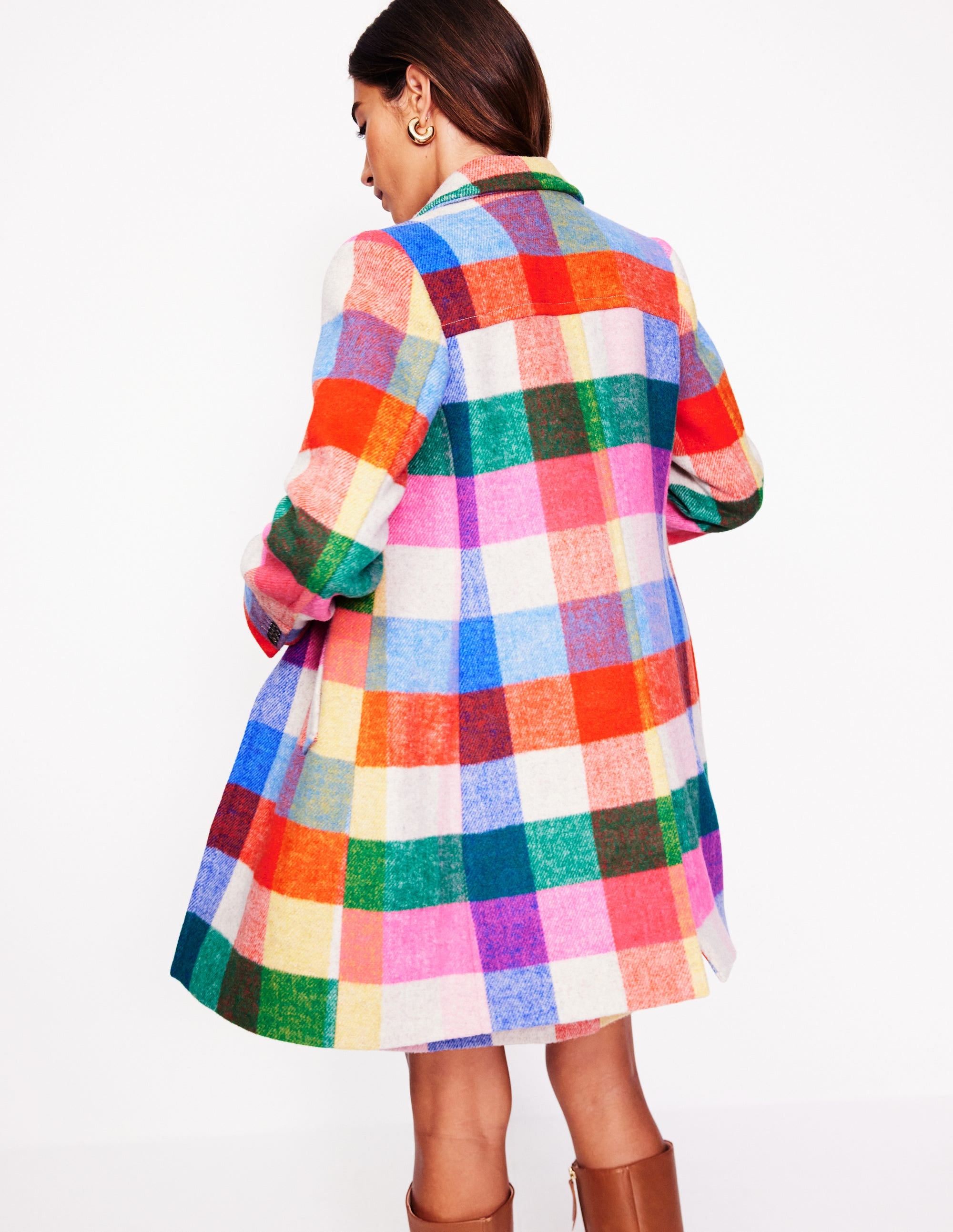  Lincoln Wool Check Coat-Multi Check、mySite、ashleygrahame