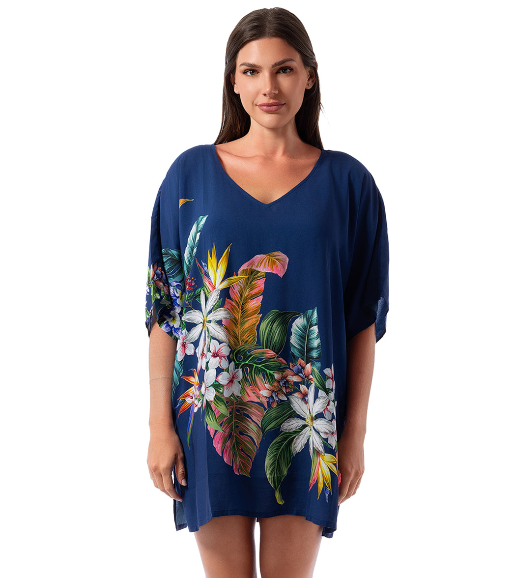 Jantzen Women's Palm Delight Celia Tunic Cover Up、mySite、noshort