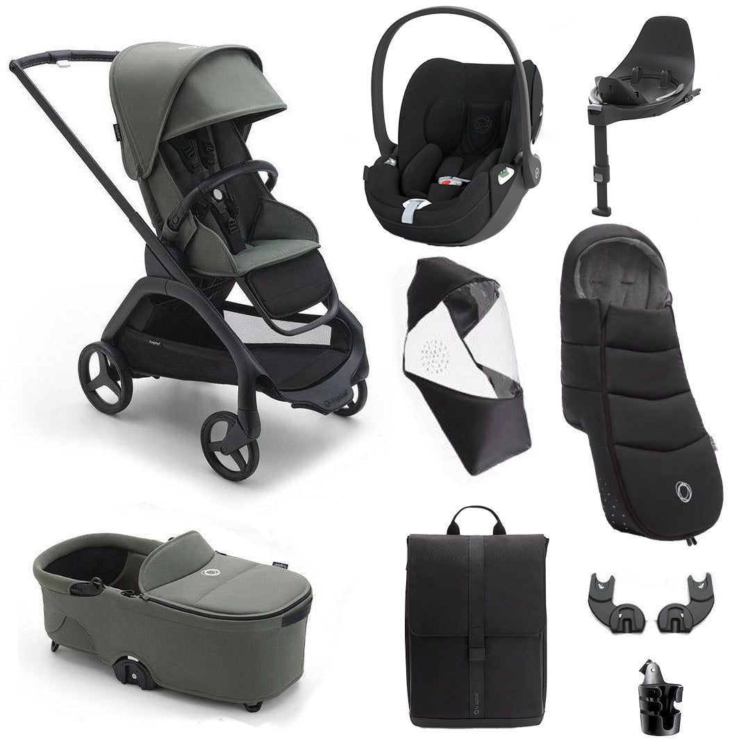 Bugaboo Dragonfly Ultimate + Cloud T Travel System、mySite、merchandisen