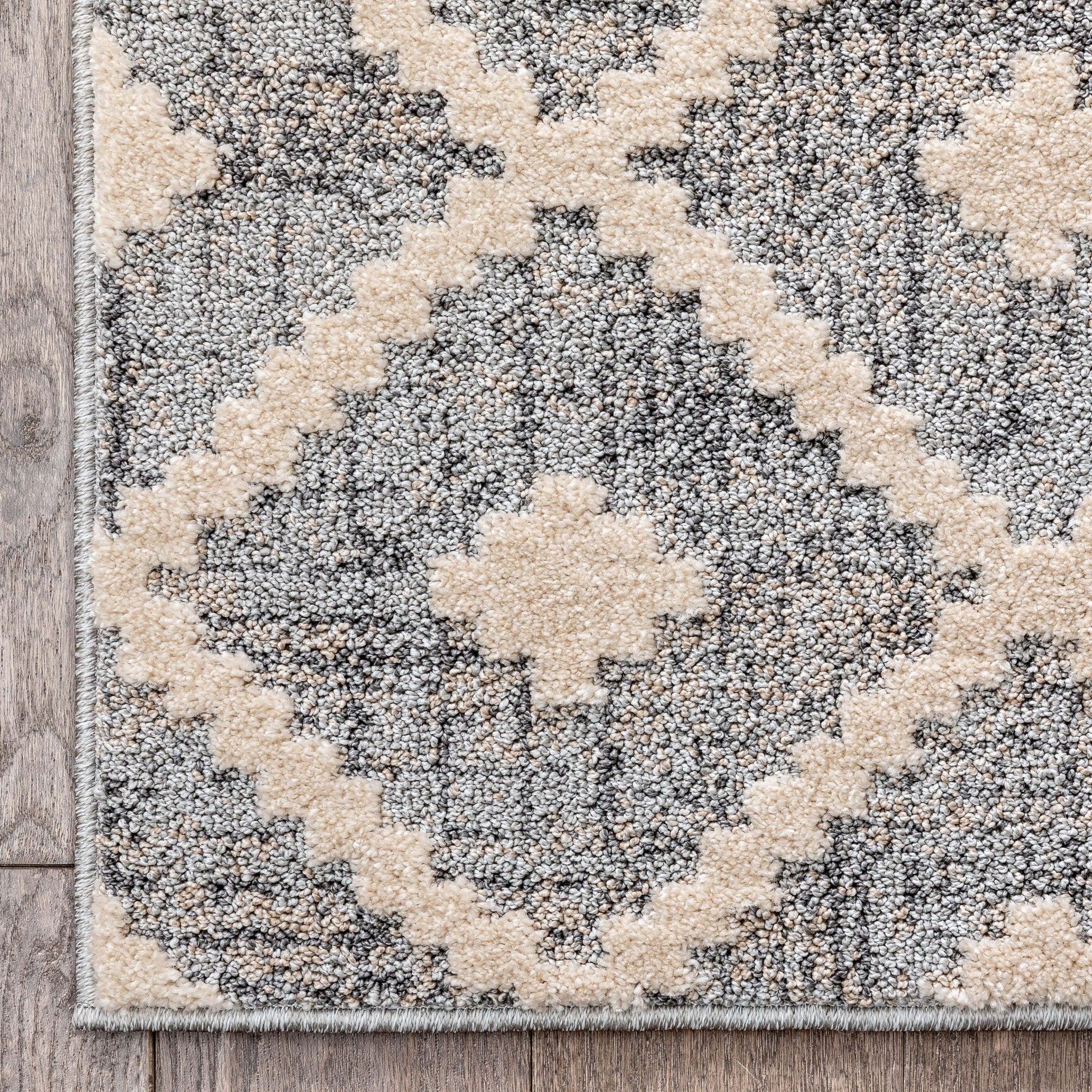 Custom Size Runner Ailey Moroccan Lattice Trellis Grey Choose Your Width x Choose Your Length Hallway Runner Rug、mySite、gigharbornorthrealestate