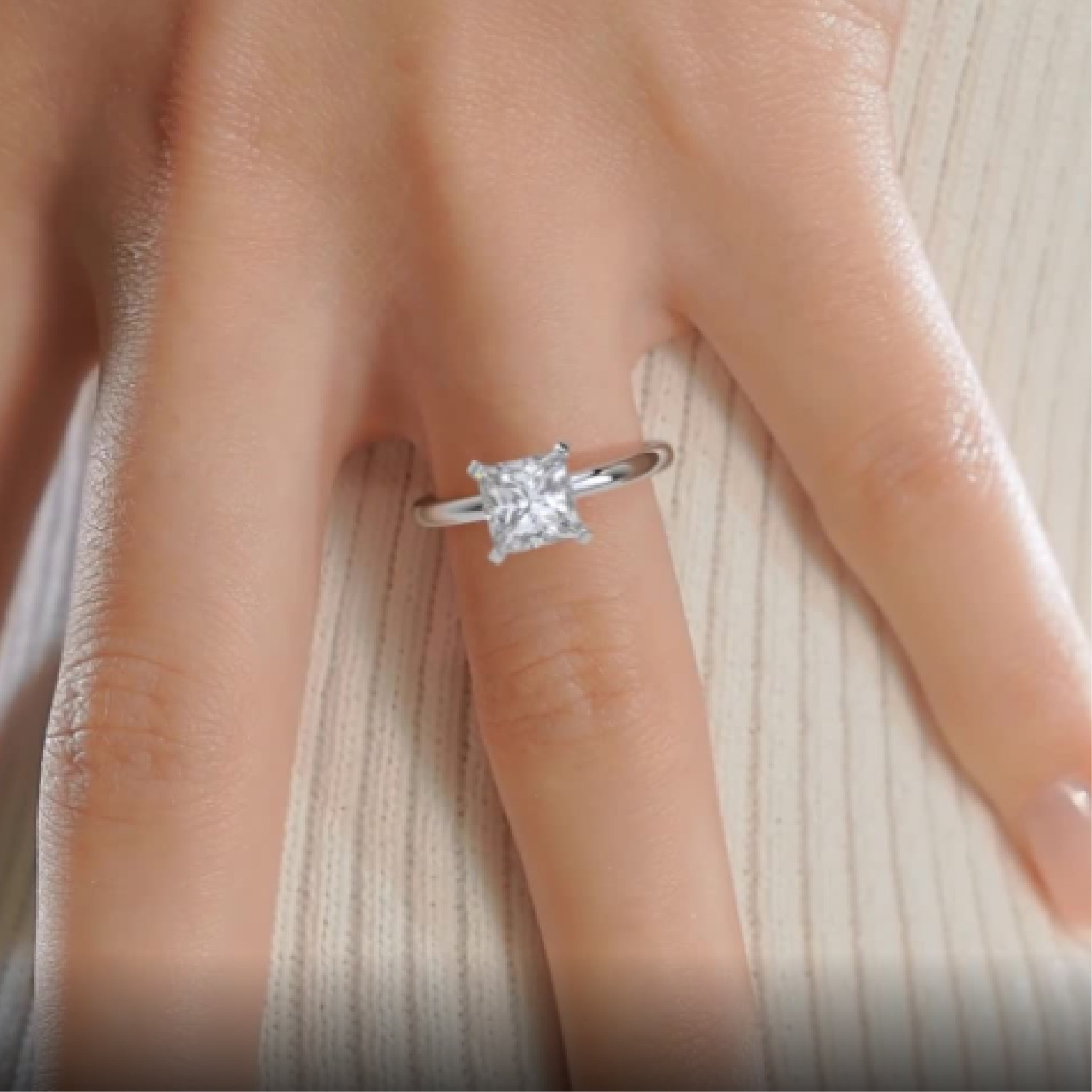 Isabelle Lab Grown Diamond Ring -18K White Gold、mySite、hinf8tx79