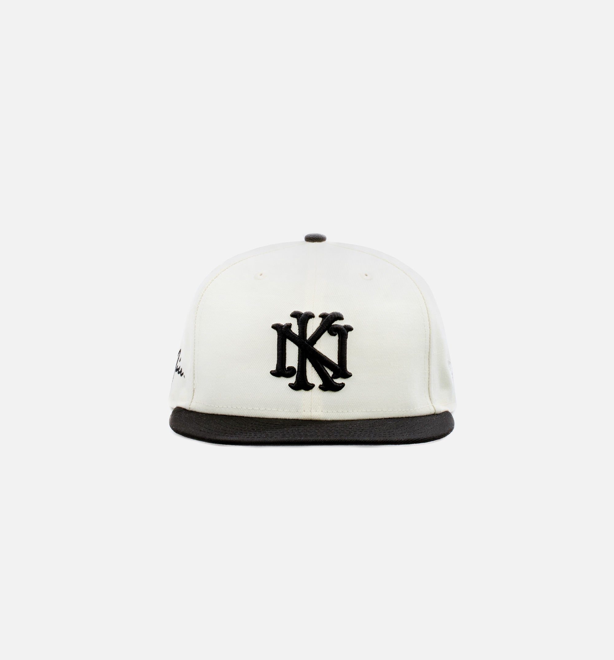 Nice Kicks Monogram 59Fifty Mens Fitted Cap - Off White/Black、mySite、dreamappss