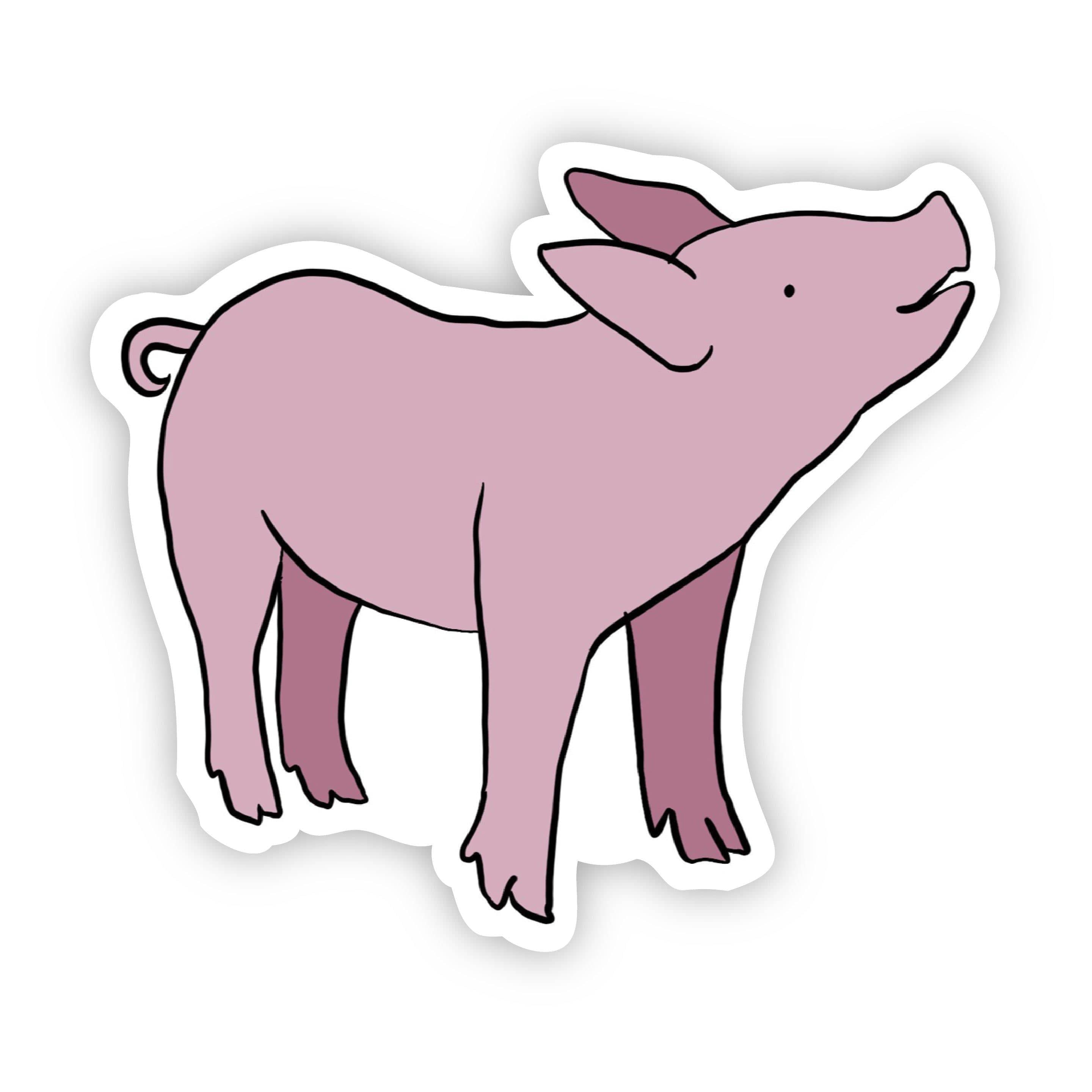  Pink Pig Sticker、mySite、elrpsem3k