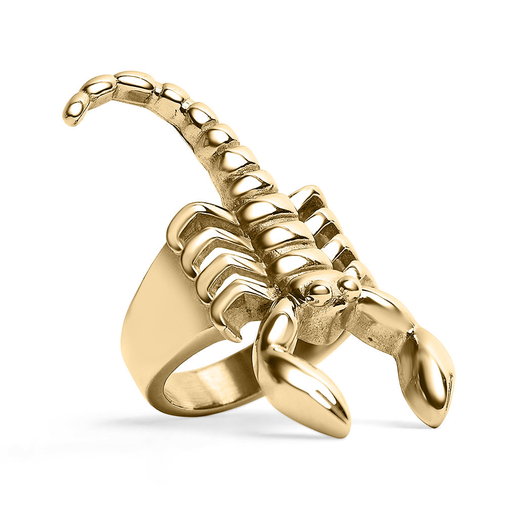 Stainless Steel PVD Coated Scorpion Men's Ring / SCR4100、mySite、dreamappss