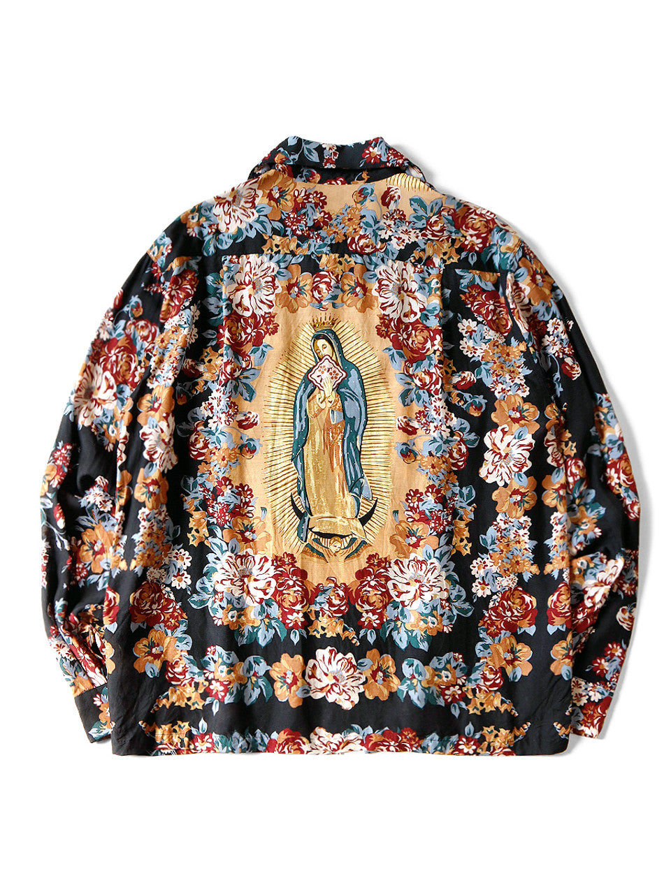 SILK RAYON CHAMPETRE MARIA DRIZZLE OPEN COLLAR SHIRT (LONG SLEEVE)、mySite、zt4zffjzw