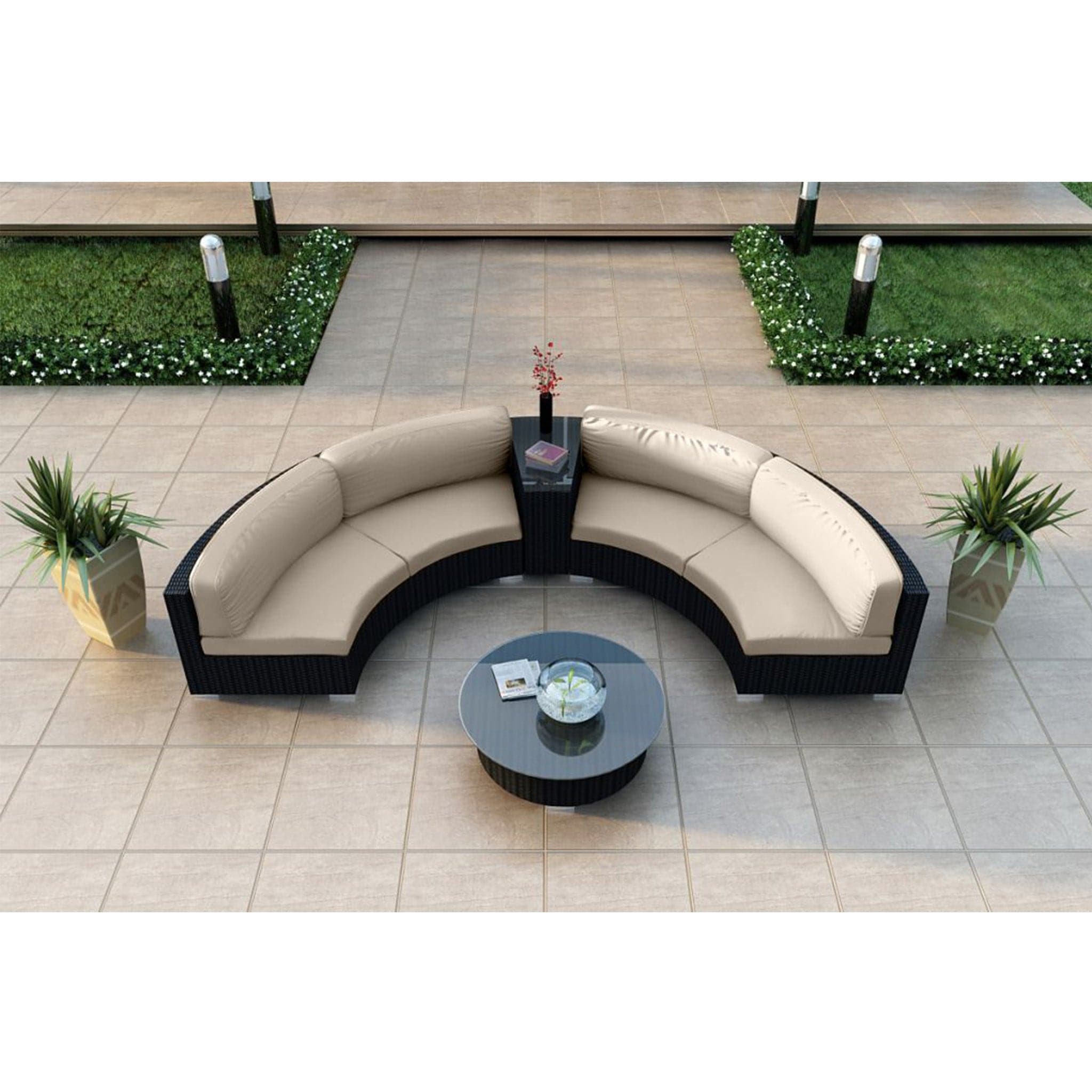 Urbana 4 Piece Curve Sectional Set、mySite、neckold