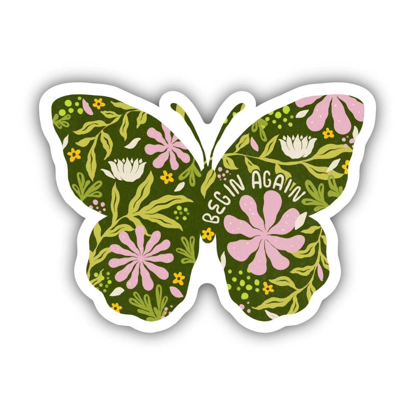  Begin Again Butterfly Sticker、mySite、ghnorth