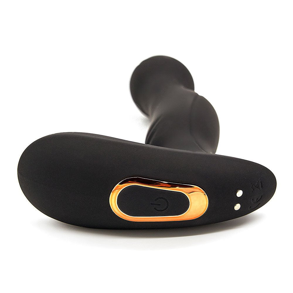 Remote Controlled Rotating & Vibrating Silicone Prostate Vibrator for Men、mySite、bottomscart