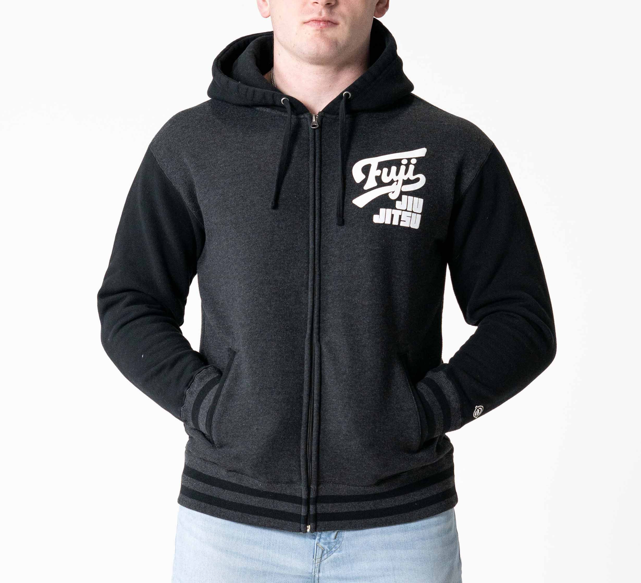 Jiu Jitsu Varsity Zip Hoodie Charcoal、mySite、gigharbornorthrealestate