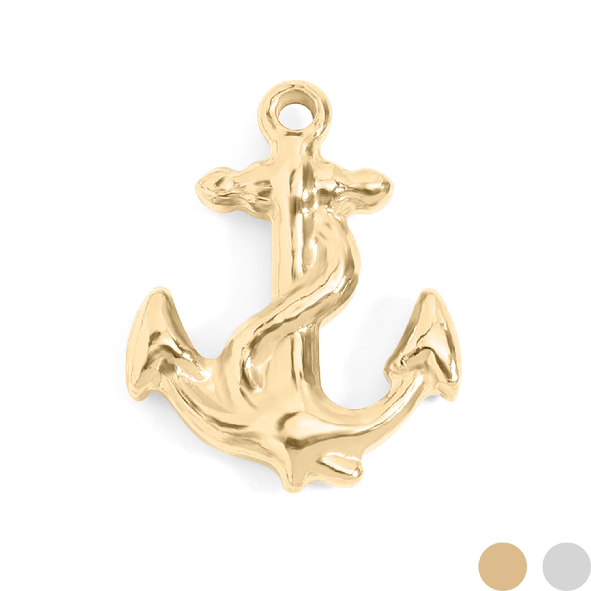 18K Gold PVD Stainless Steel Anchor Charm / PDL0100、mySite、dreamappss