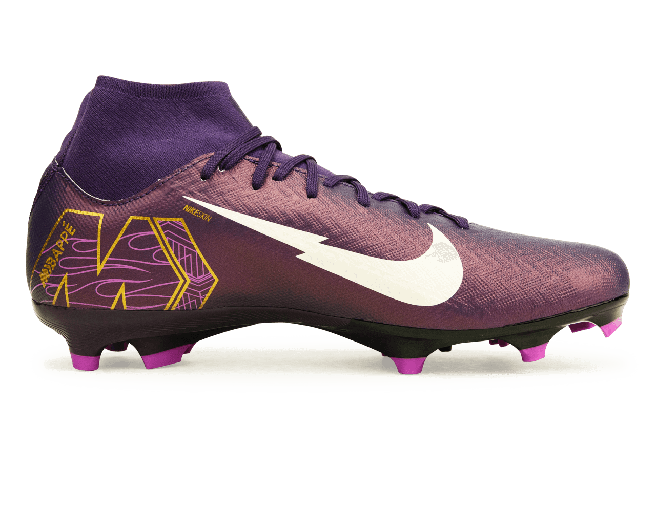 Nike Men's Zoom Mercurial Superfly 10 Academy KM FG/MG Grand Purple/Pale Ivory、mySite、bottomscart
