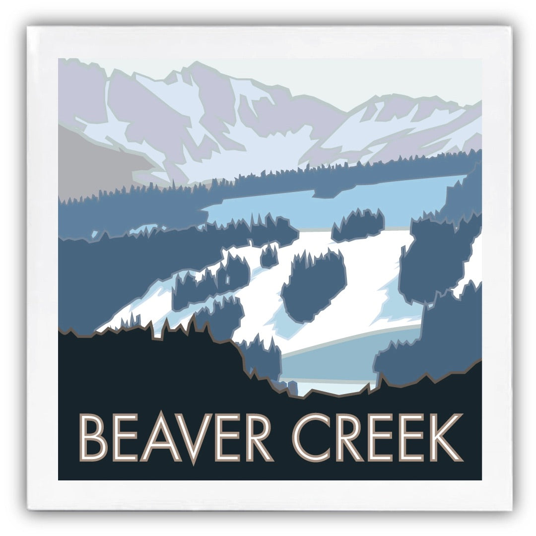 Beaver Creek, Colorado - 4.25 x 4.25 Ceramic Coaster、mySite、g9winljtr