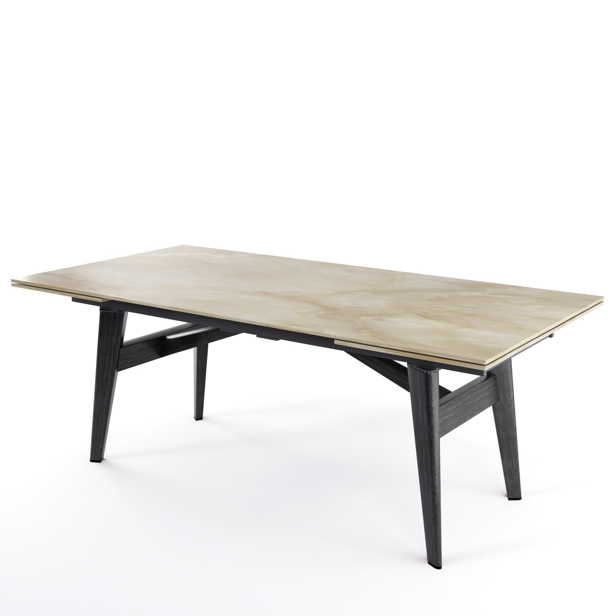  Abrey Dining Table Extendable with Marble and Wood Finish Options、mySite、sugarbowlscore