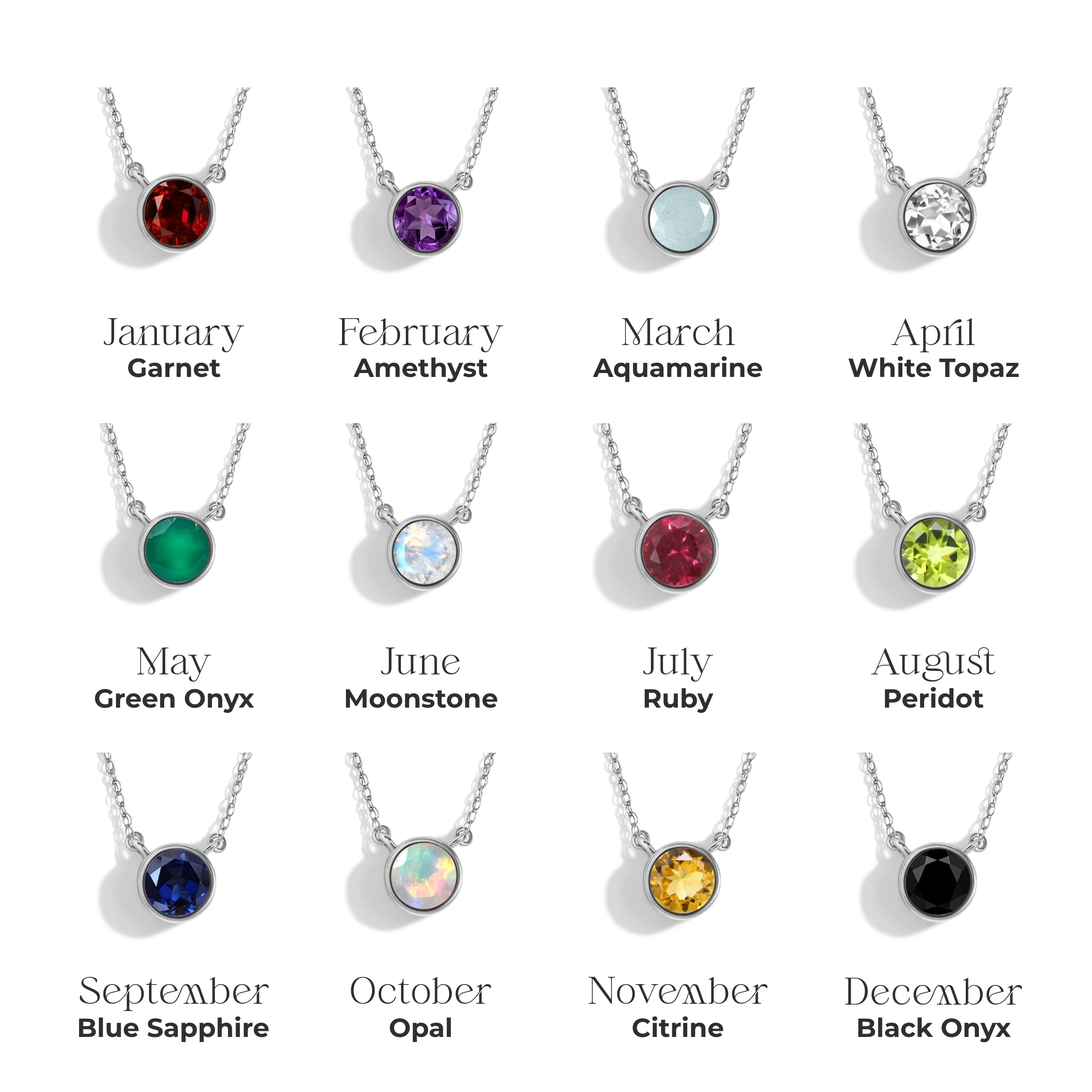 Moonstone Necklace - Solitaire + Free Gift Bag、mySite、hinf8tx79