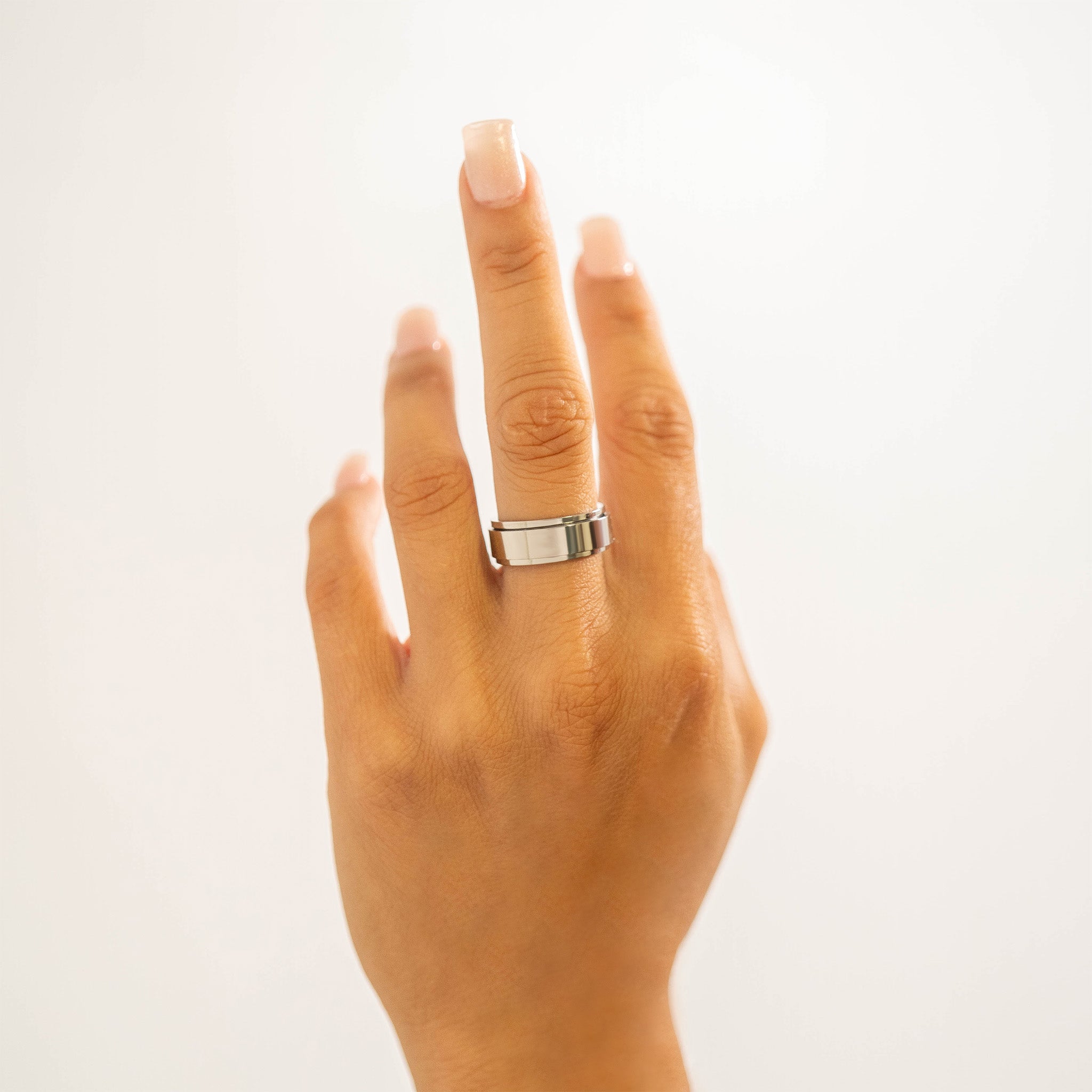 Stainless Steel Polished Spinner Ring / SRJ0004、mySite、dreamappss