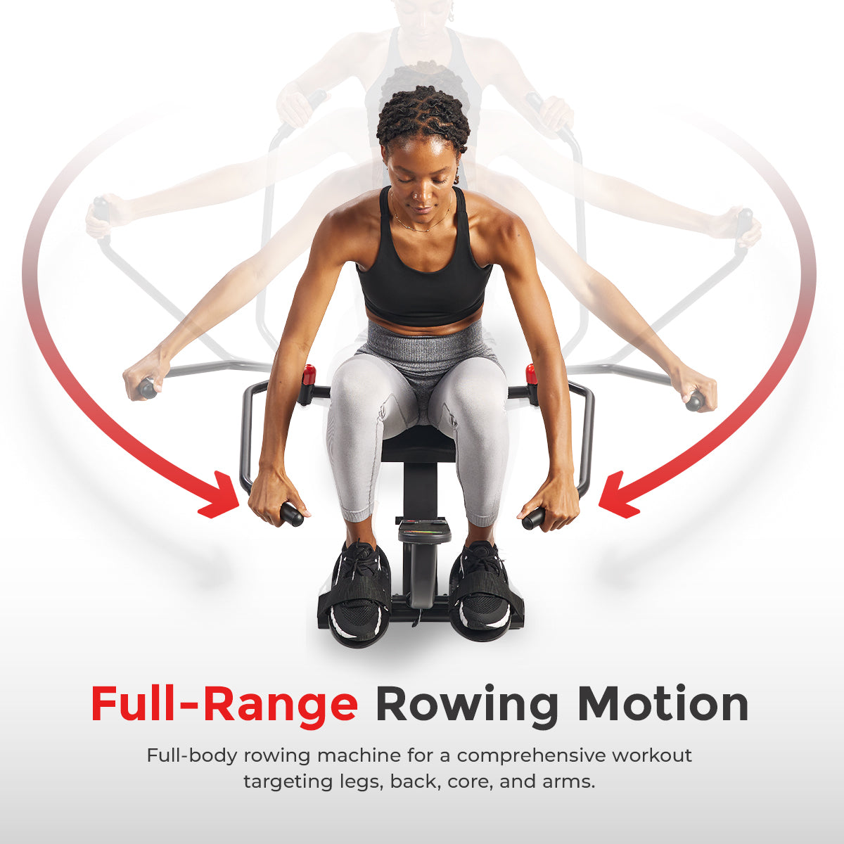  Smart Compact Full Motion Rowing Machine with 12 Levels Hydraulic Resistance、mySite、ghnorth
