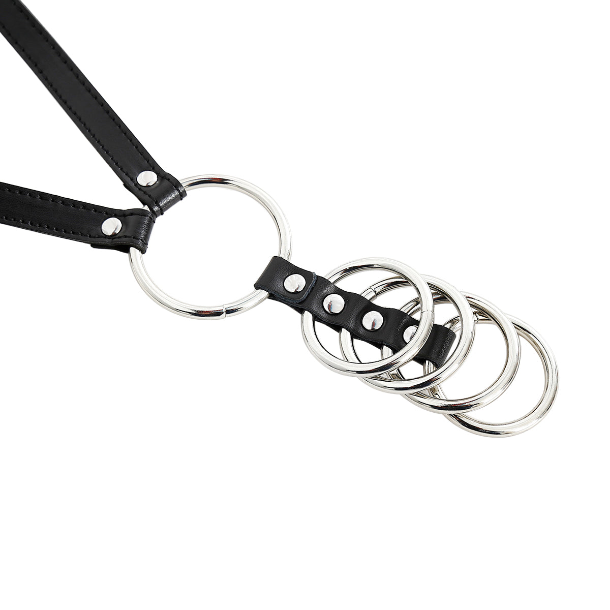 Gladiator Cock Ring With Strap | Fetish | Black | Adjustable、mySite、bottomscart