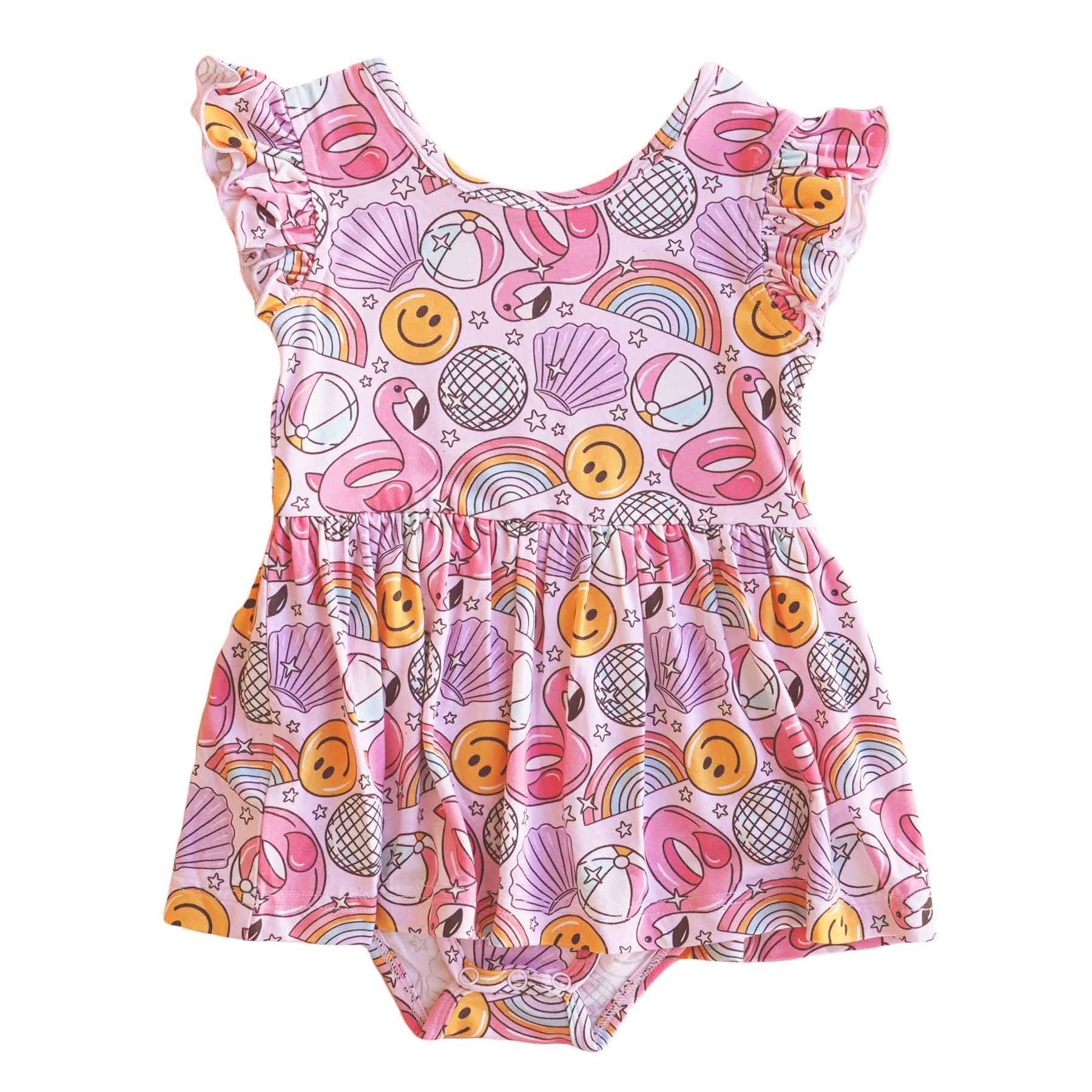  Sleeveless Twirl Bodysuit | Floatie Friends Pink、mySite、layawaytickets