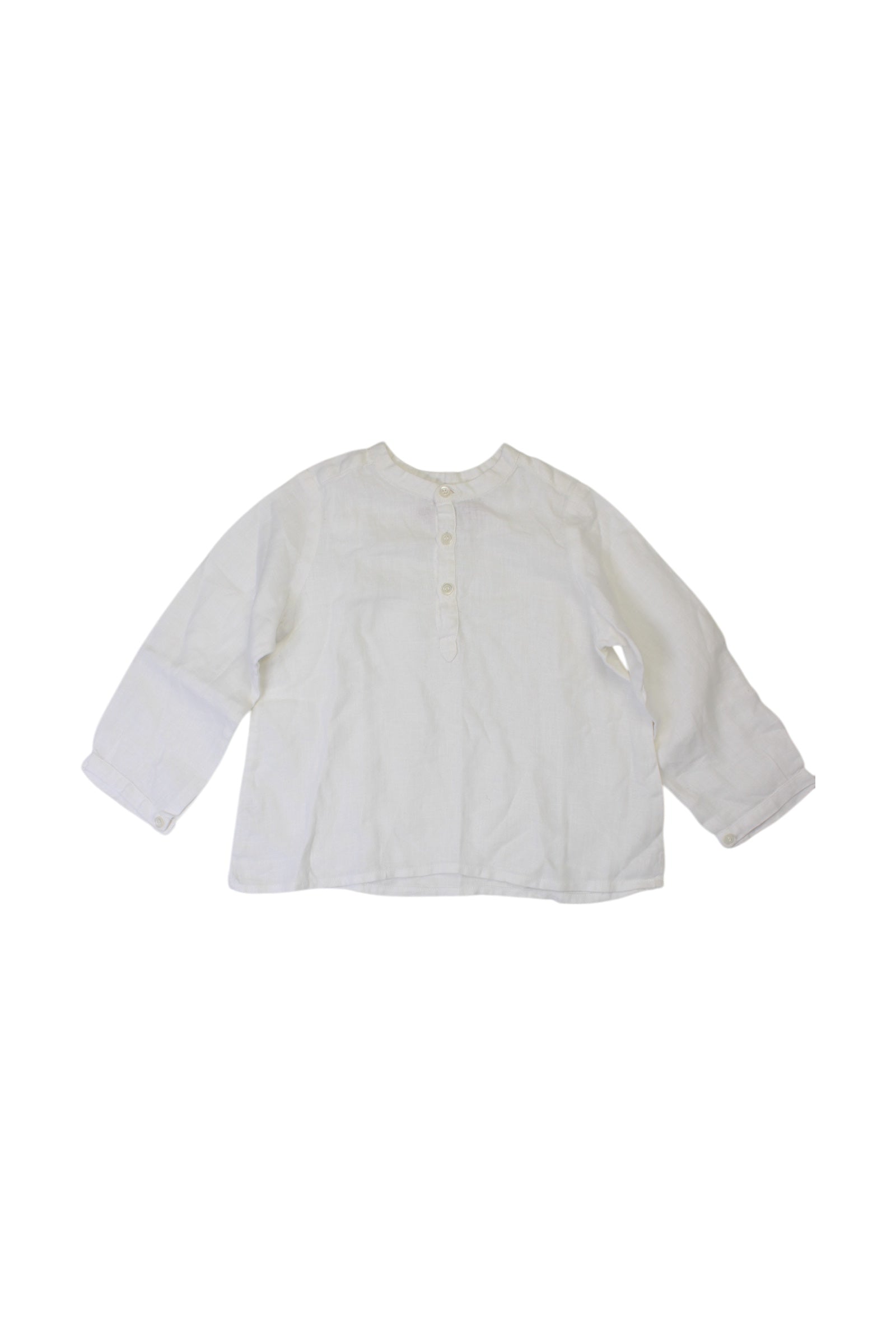 Bonpoint Linen Long Sleeve Shirt 12-18M、mySite、g9winljtr