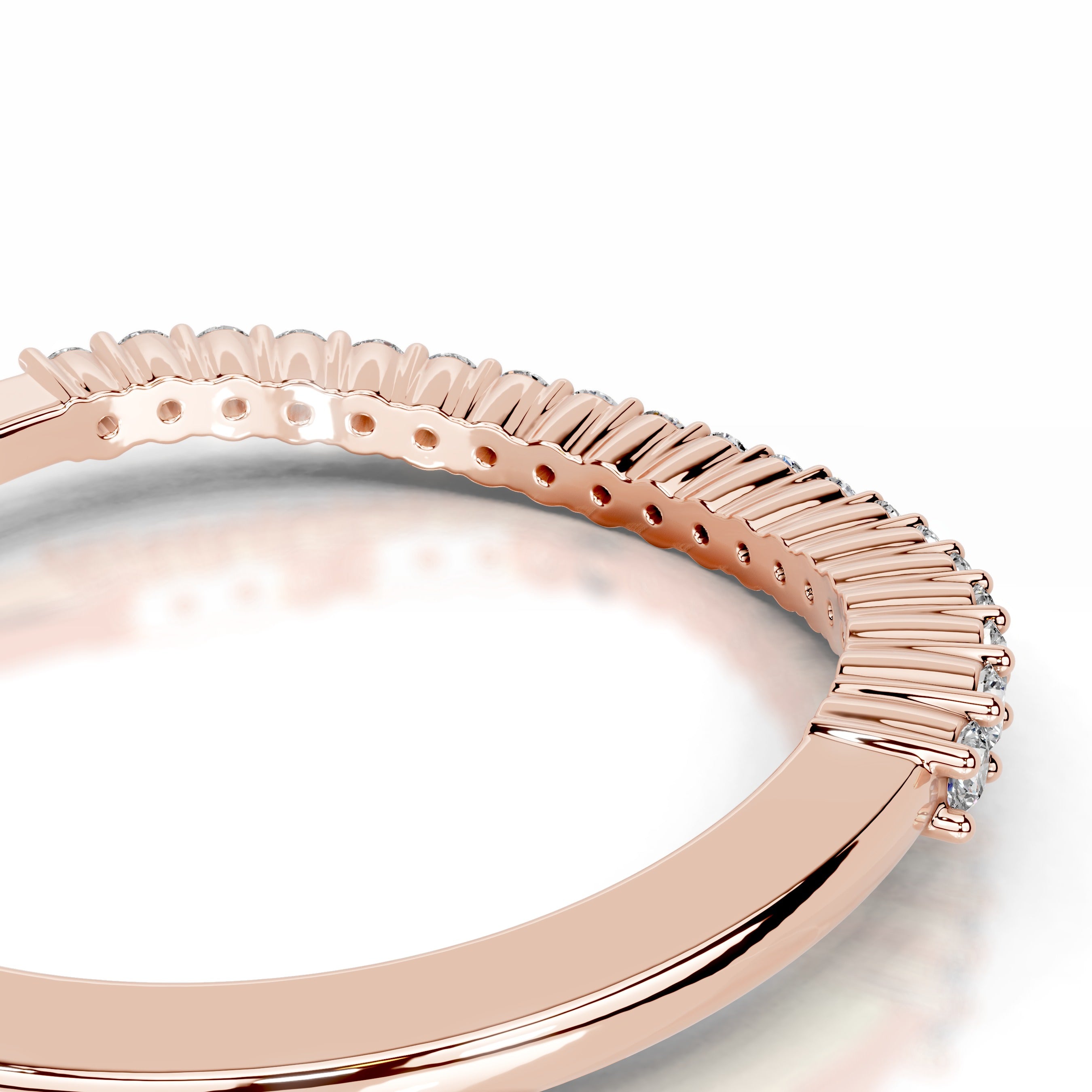 Rowan Diamond Wedding band - 14K Rose Gold、mySite、hinf8tx79