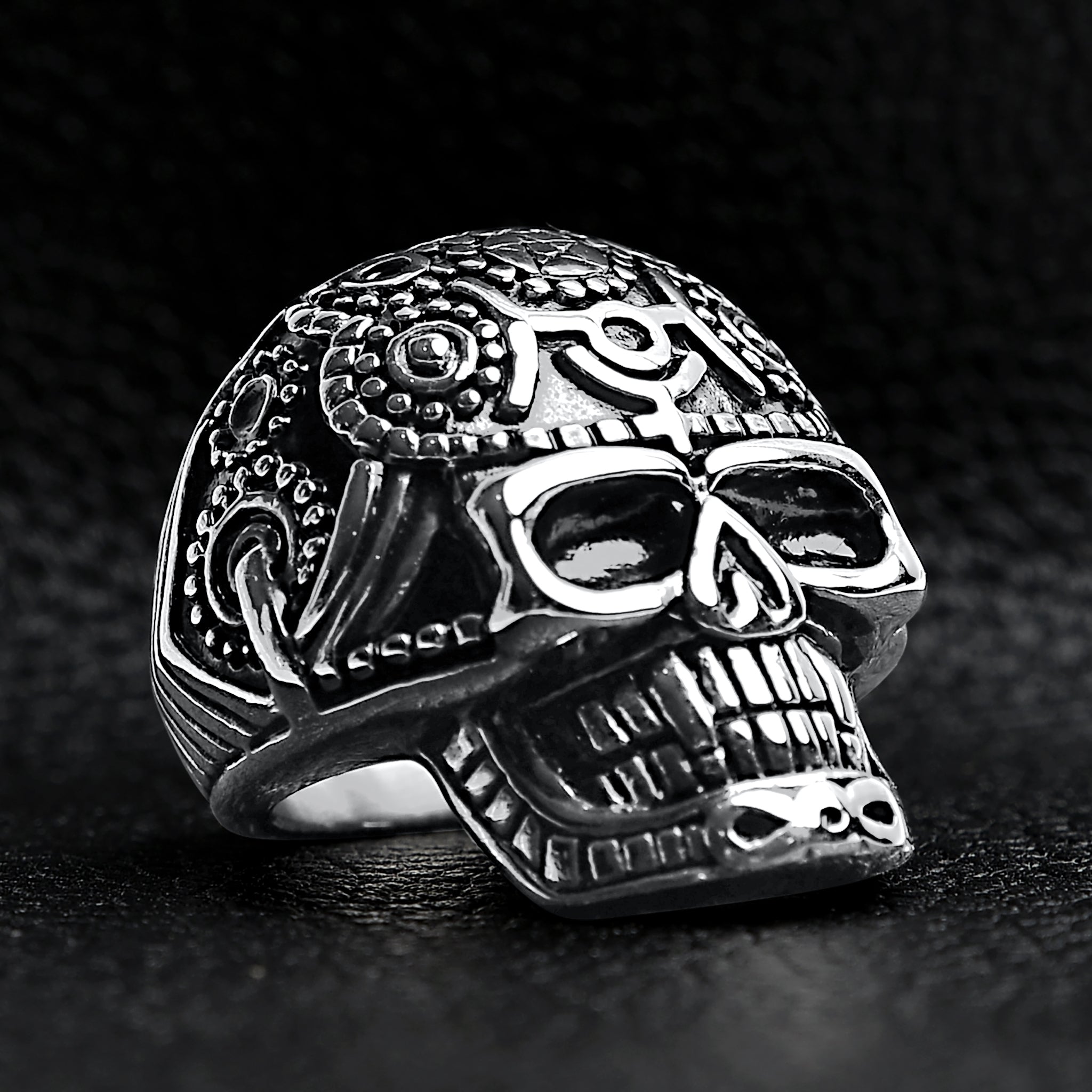 Detailed Skull Stainless Steel Ring / SCR4042、mySite、dreamappss