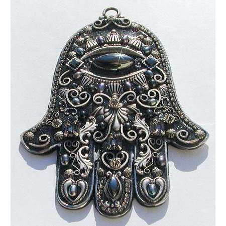 Michal Golan Black Hamsa Wall Plaque、mySite、topwebapps