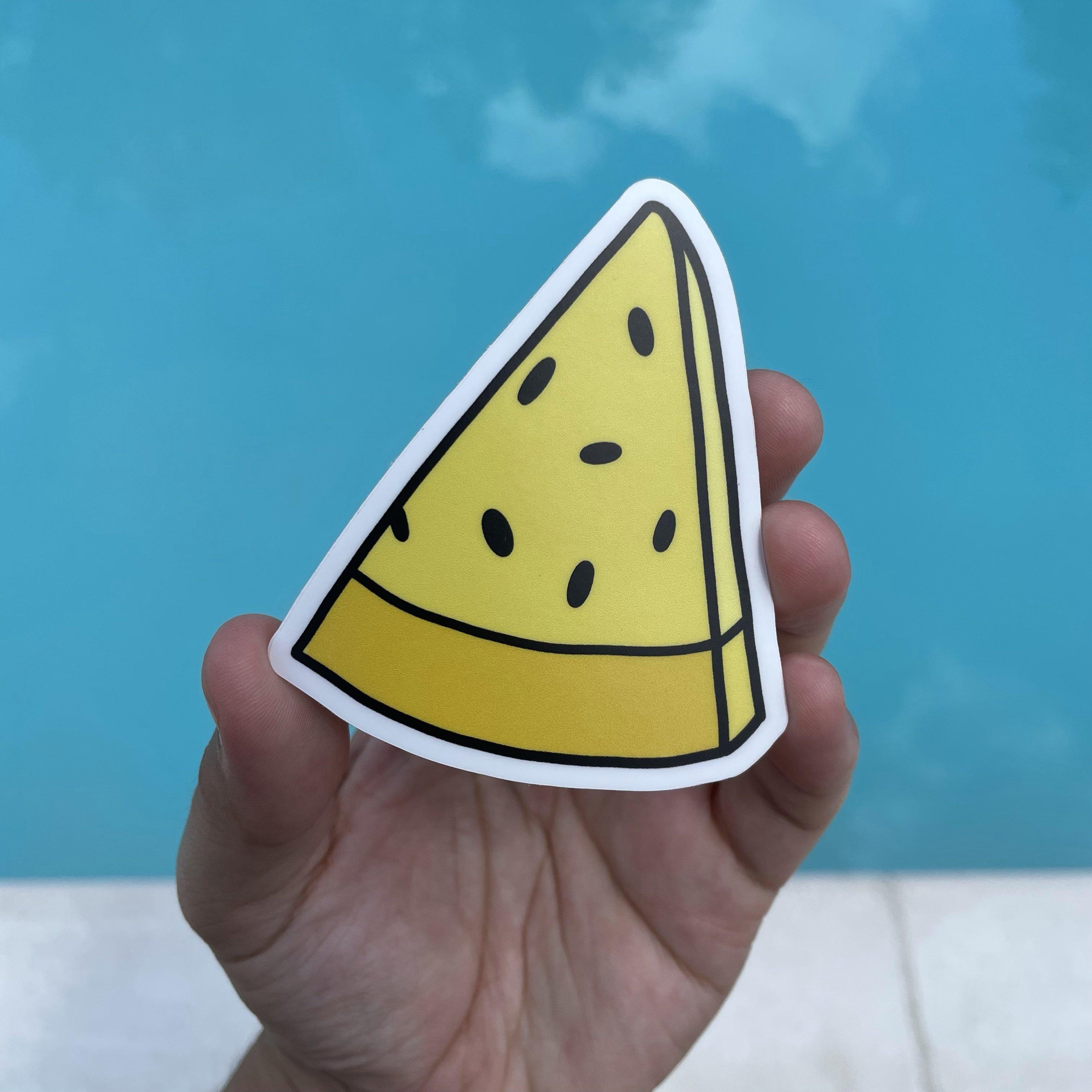  Yellow Watermelon Aesthetic Sticker、mySite、elrpsem3k
