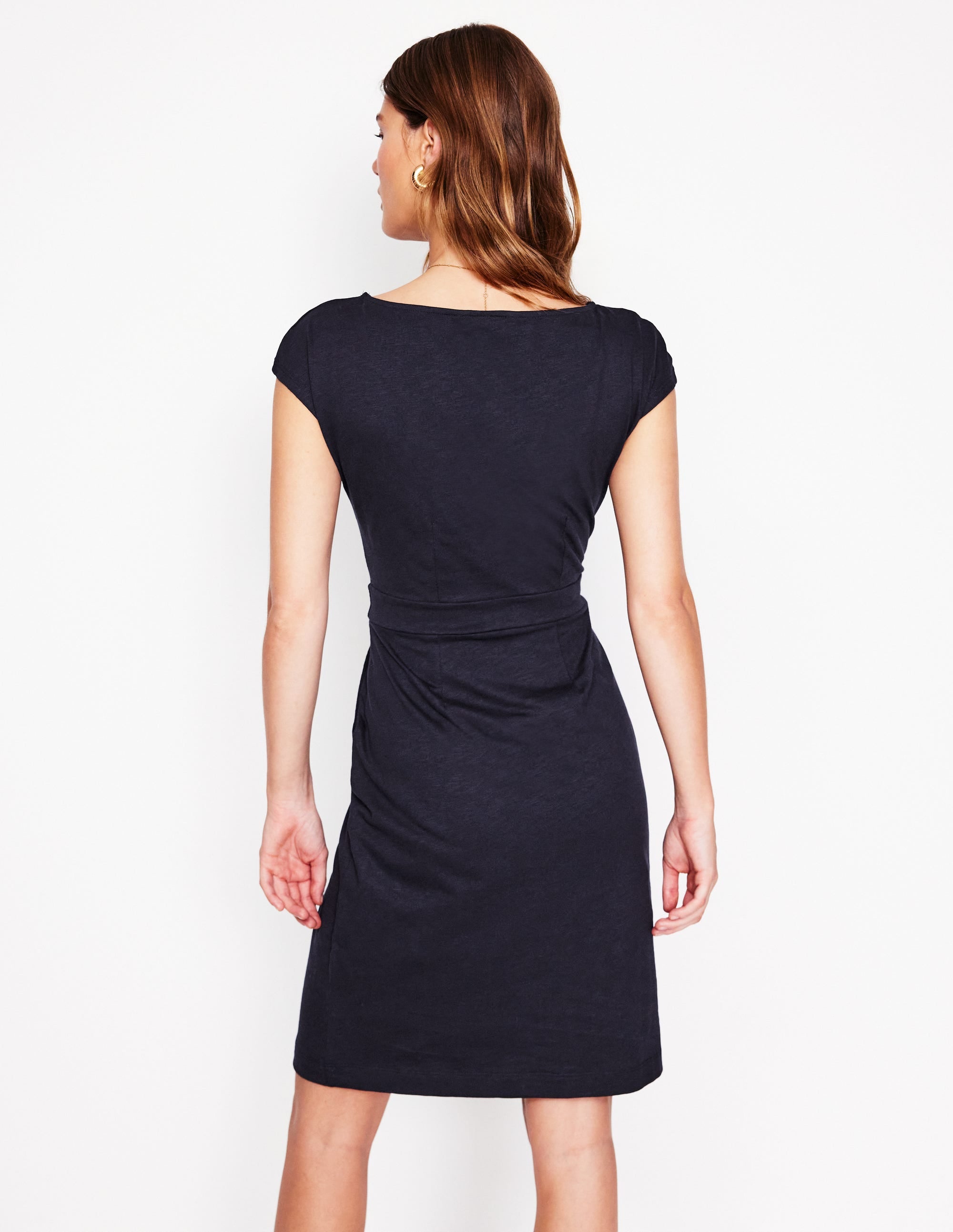  Florrie Jersey Dress-Navy、mySite、ashleygrahame