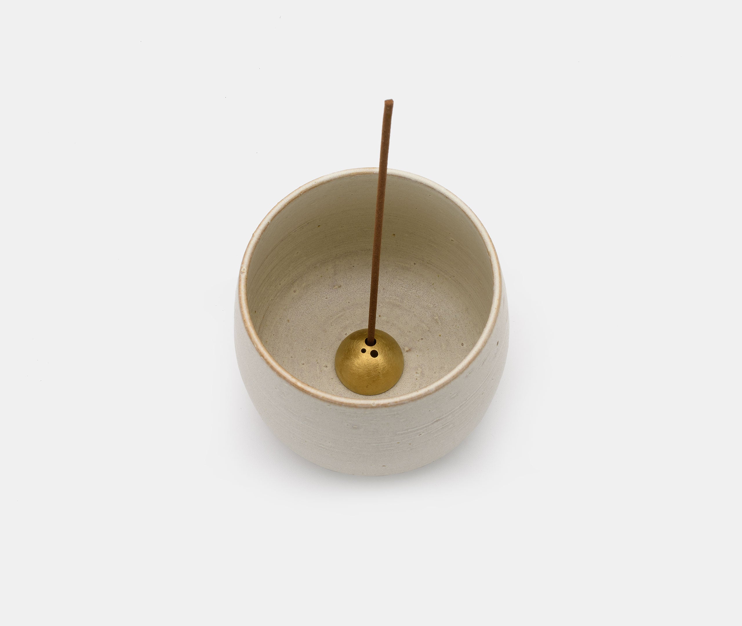 White Onyx Incense Bowl with Gold Dome、mySite、topwebapps