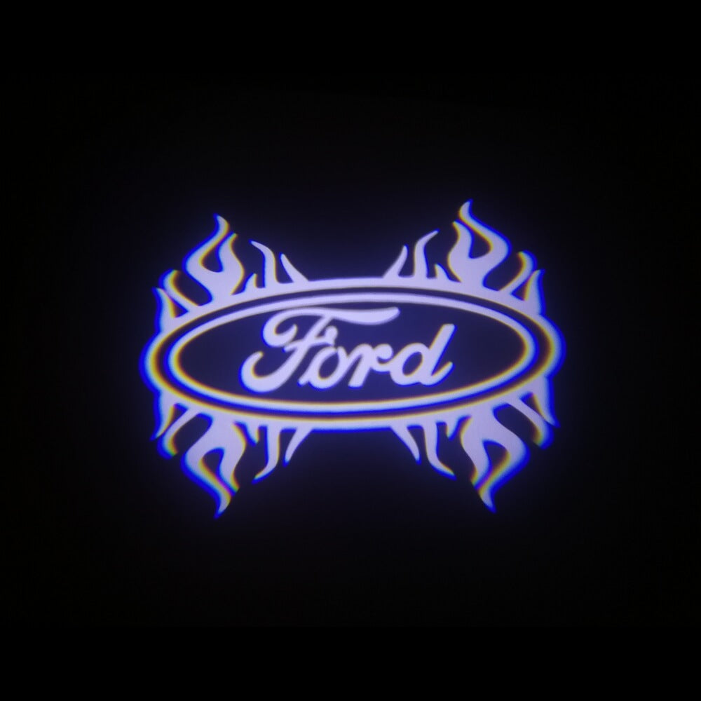 2x Ford Square Mirror light (plug&play) - 10 Logos、mySite、nflplayoffbracketp