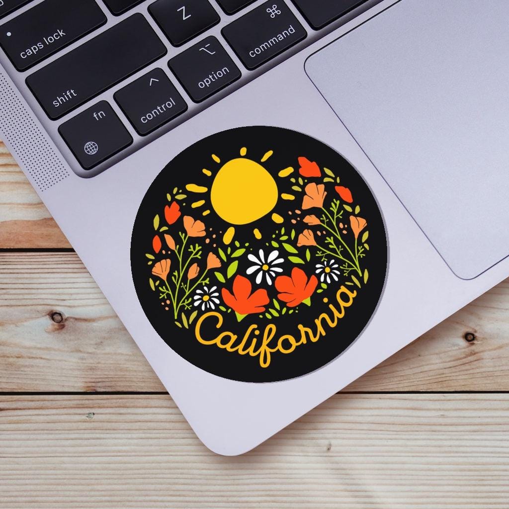  California Sticker - Sunshine & Flowers、mySite、ghnorth