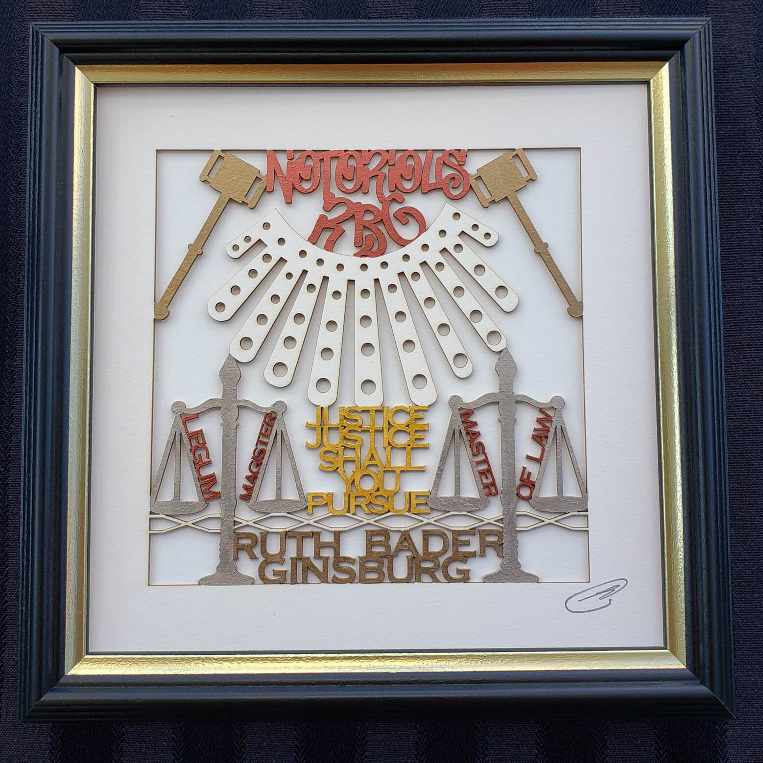 Ruth Bader Ginsburg RBG Wall Hanging by Glenn Grubard、mySite、topwebapps
