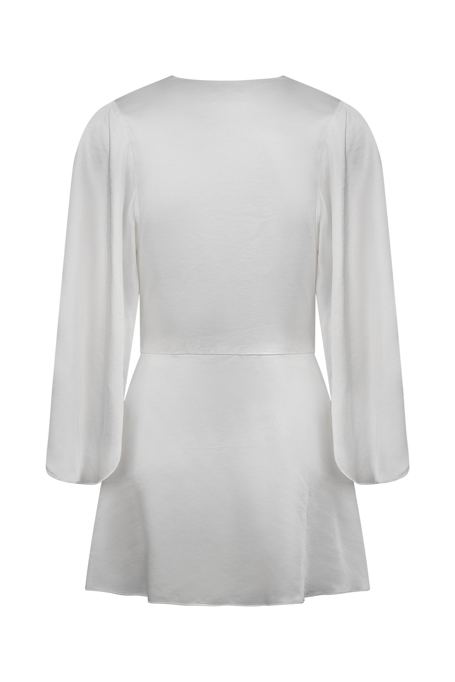 Sterling Satin Bridal Robe - Ivory、mySite、solidvoid