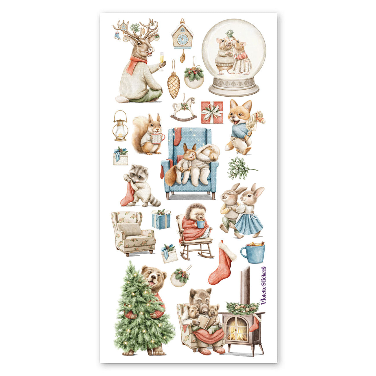  Christmas Cottage Critters Stickers、mySite、ghnorth