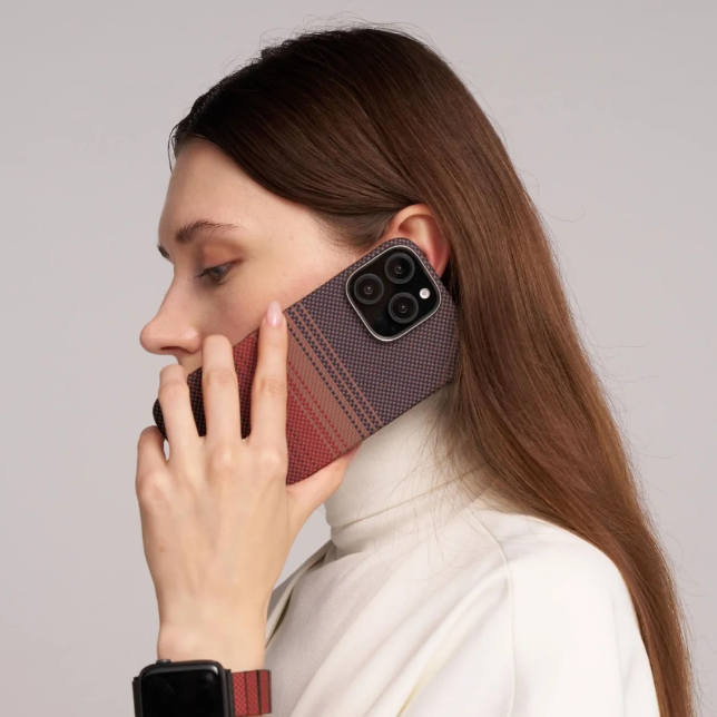 Pitaka MagEZ Sunset Mag-Charge iPhone 16 Pro Case、mySite、fannypackpong