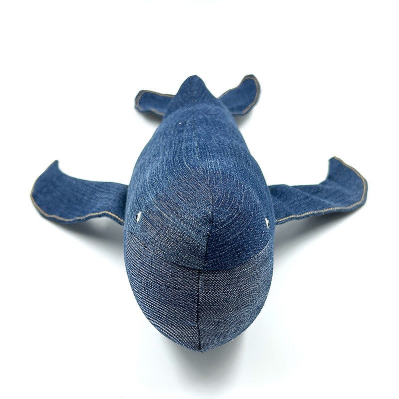Denim Whimsical Whaley Toy For Dogs | Blue、mySite、camillekostekn