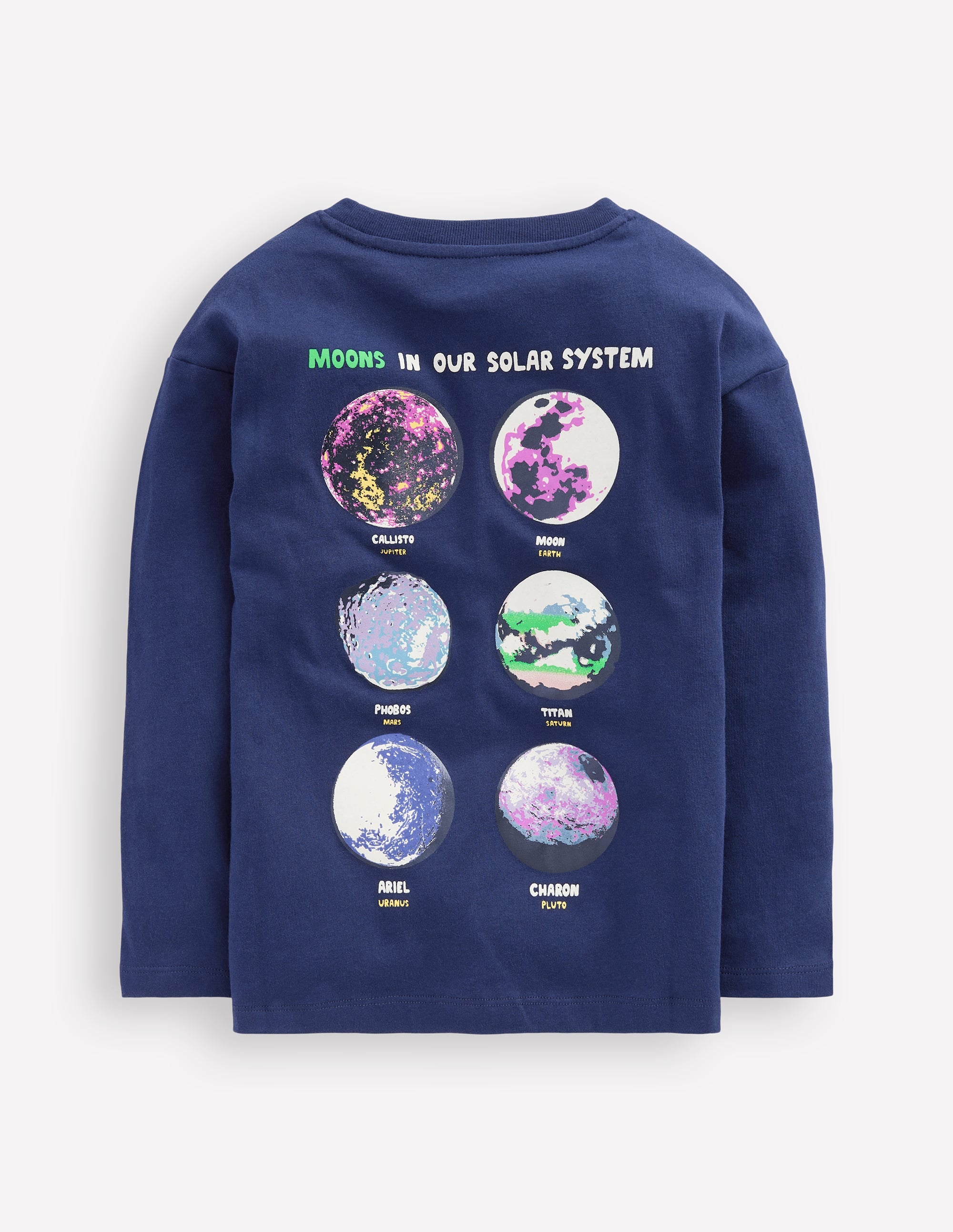  Educational T-Shirt-College Navy Planets、mySite、ashleygrahame