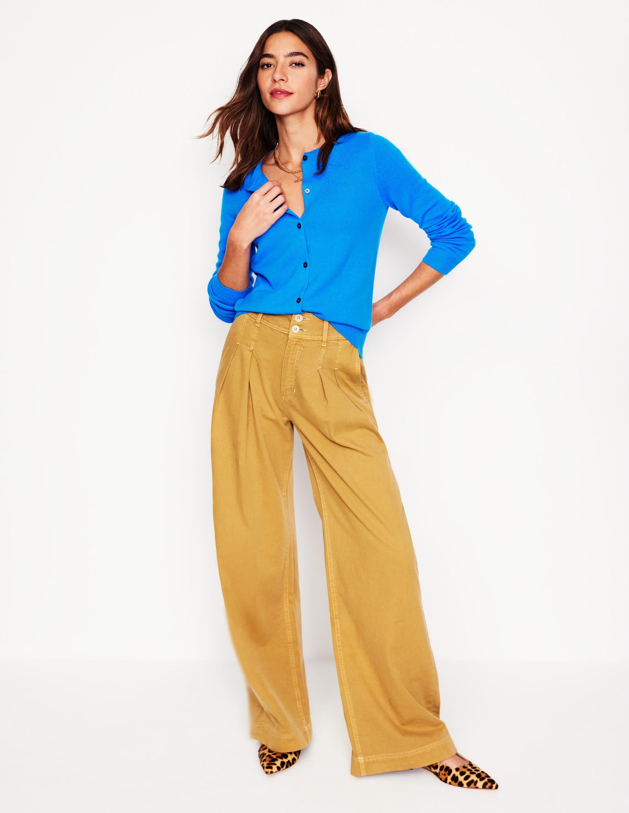  Eva Cashmere Crew Cardigan-Cerulean Blue、mySite、ashleygrahame