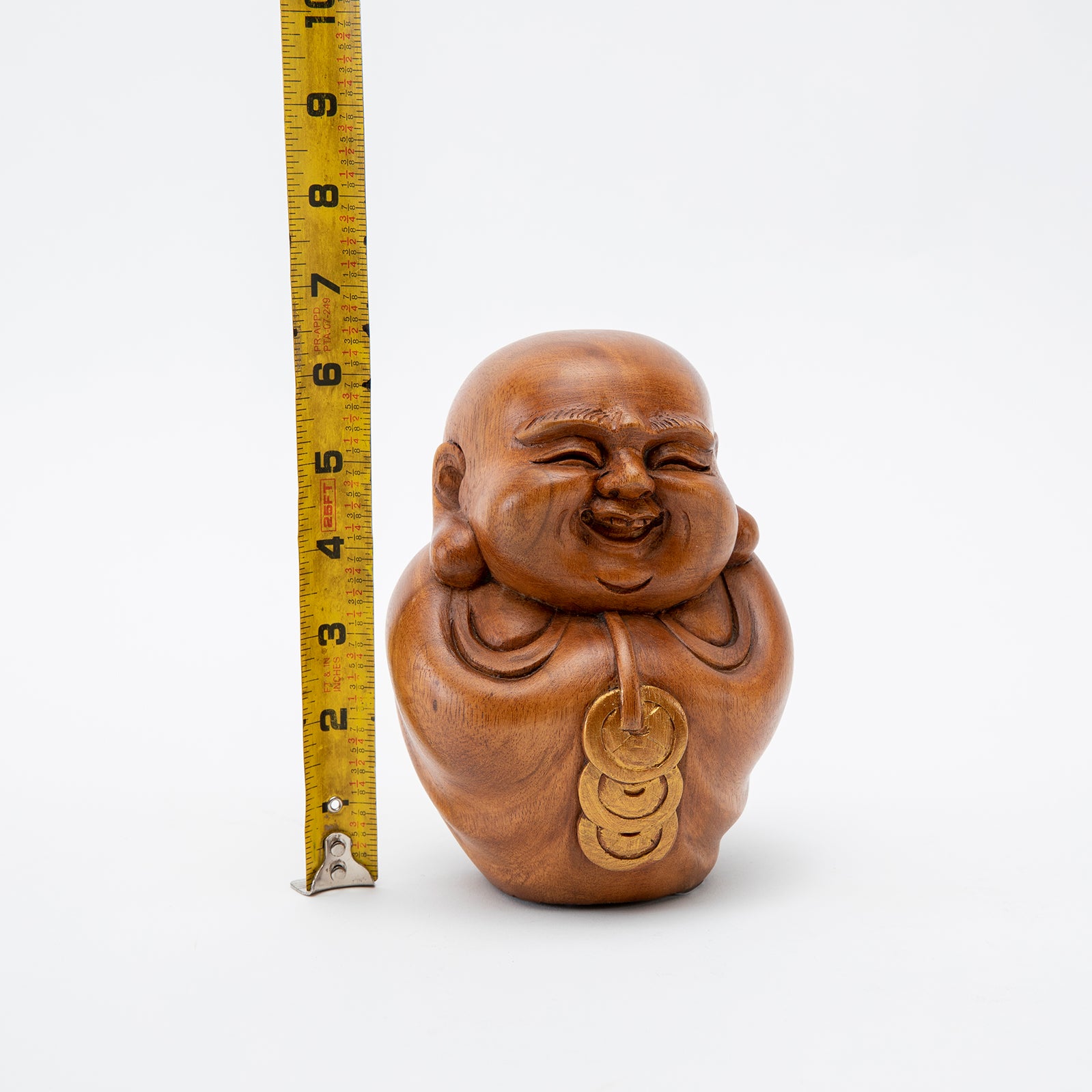 Wooden Laughing Buddha Statue 2、mySite、topwebapps