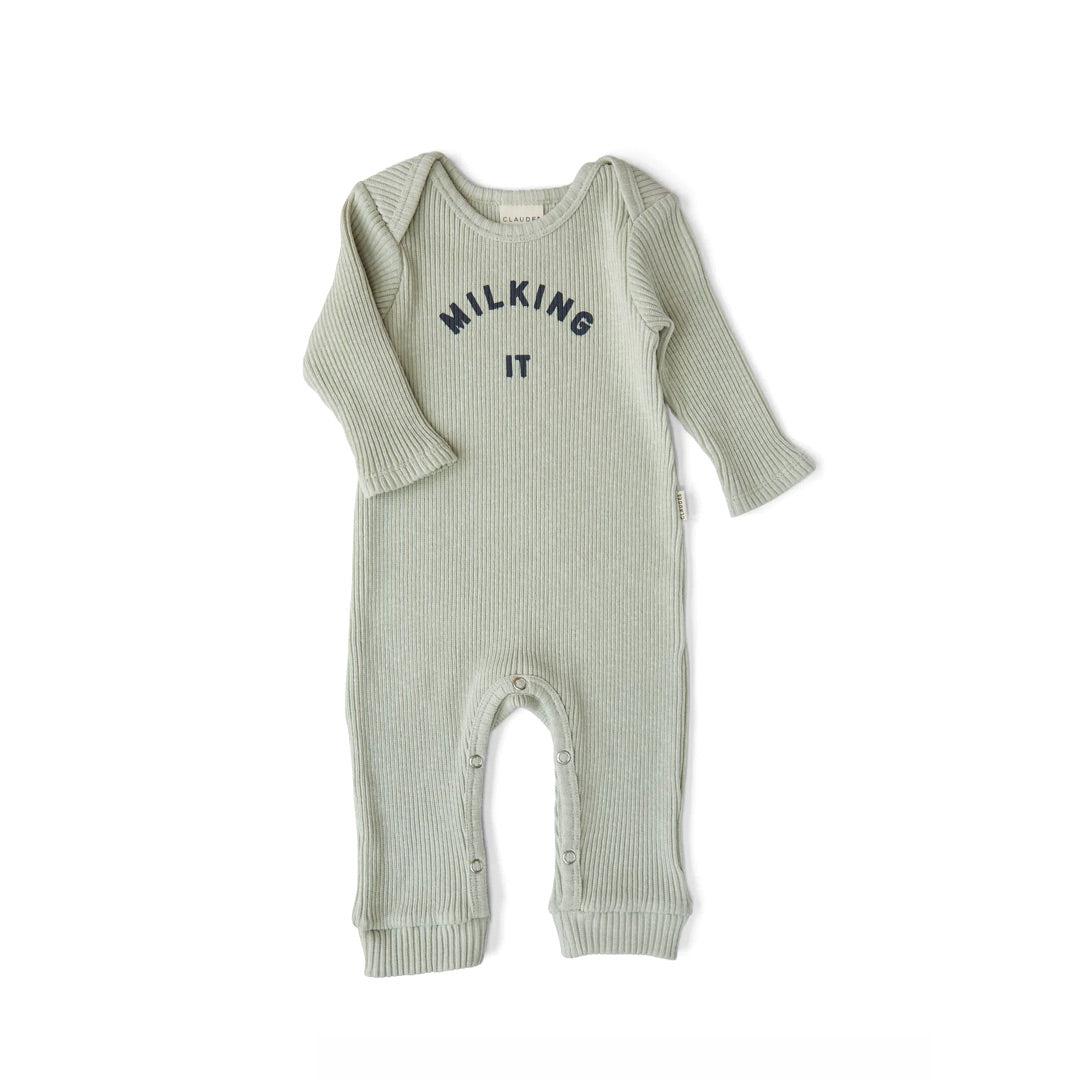  Claude & Co Milking It Onesie - Pistachio、mySite、merchandisen
