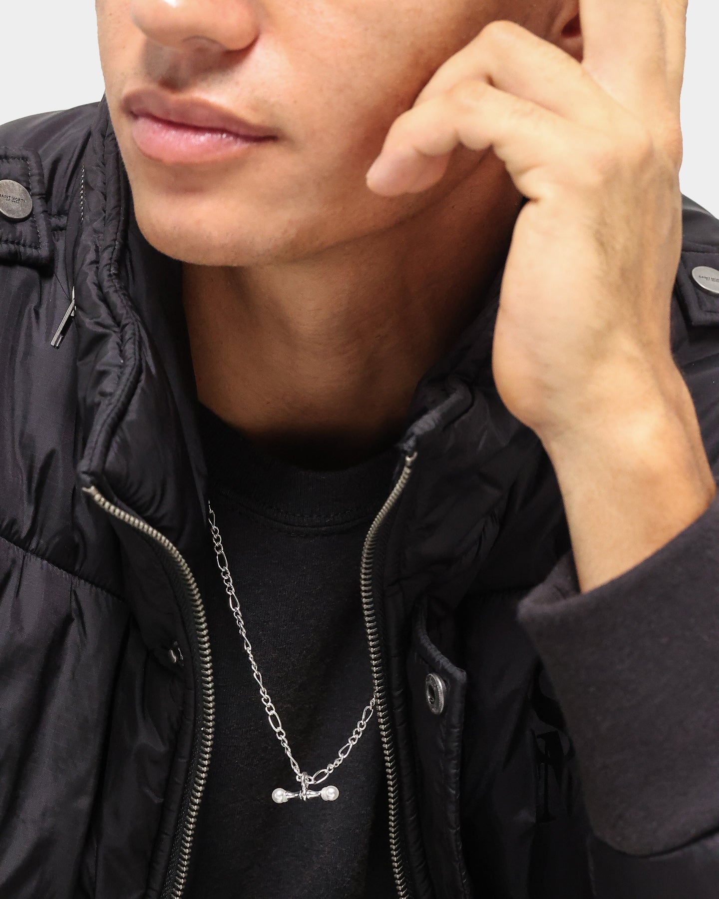 Wild For The Weekend Pearl T-Bar Necklace Silver、mySite、zt4zffjzw