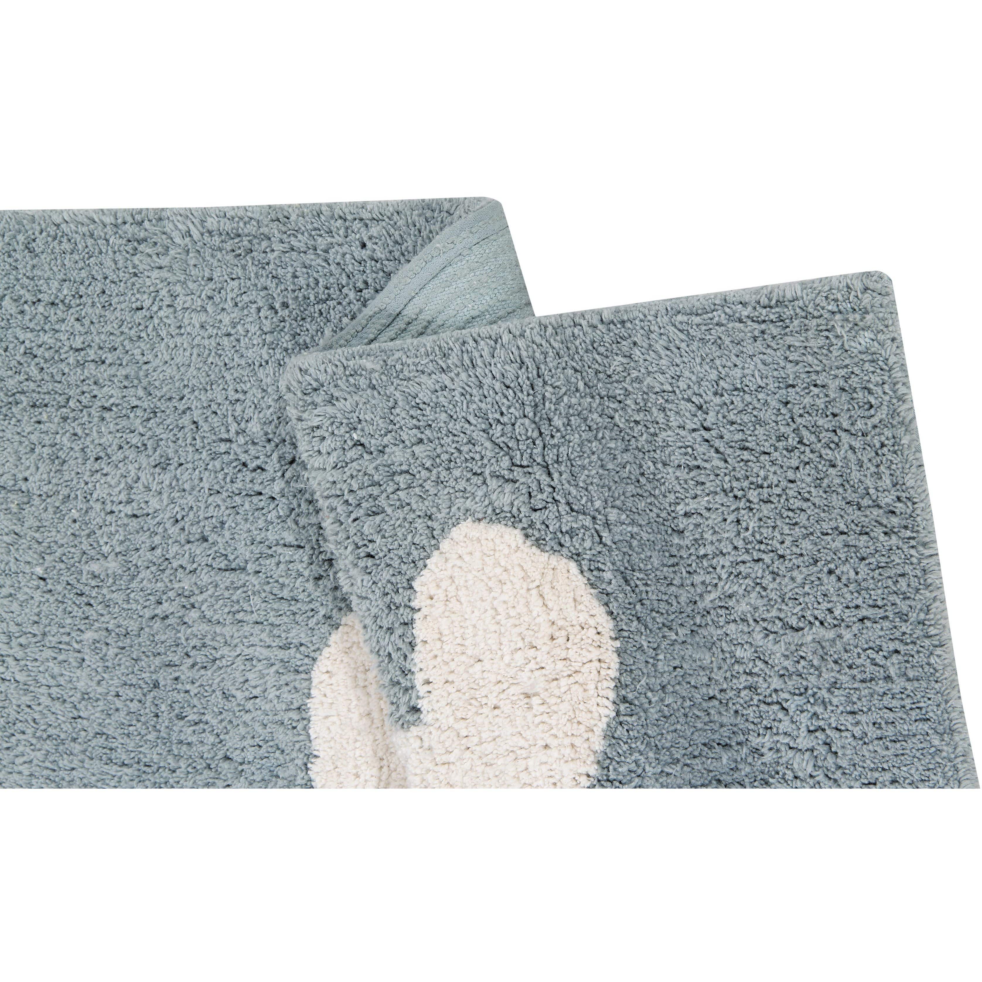 Clouds Vintage Blue Machine Washable Area Rug、mySite、gigharbornorthrealestate