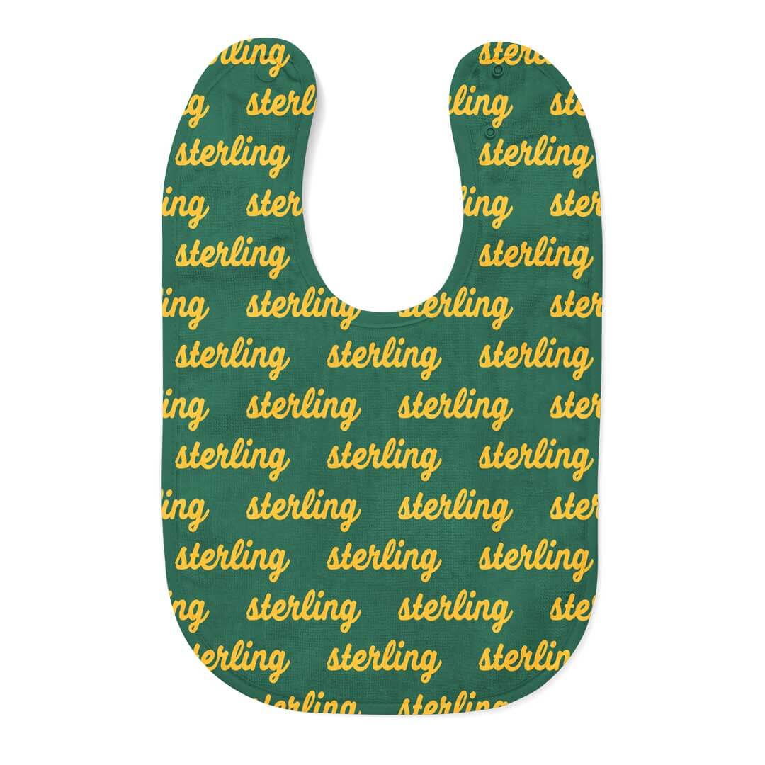  Personalized Baby Name Bib | Bear Green、mySite、layawaytickets
