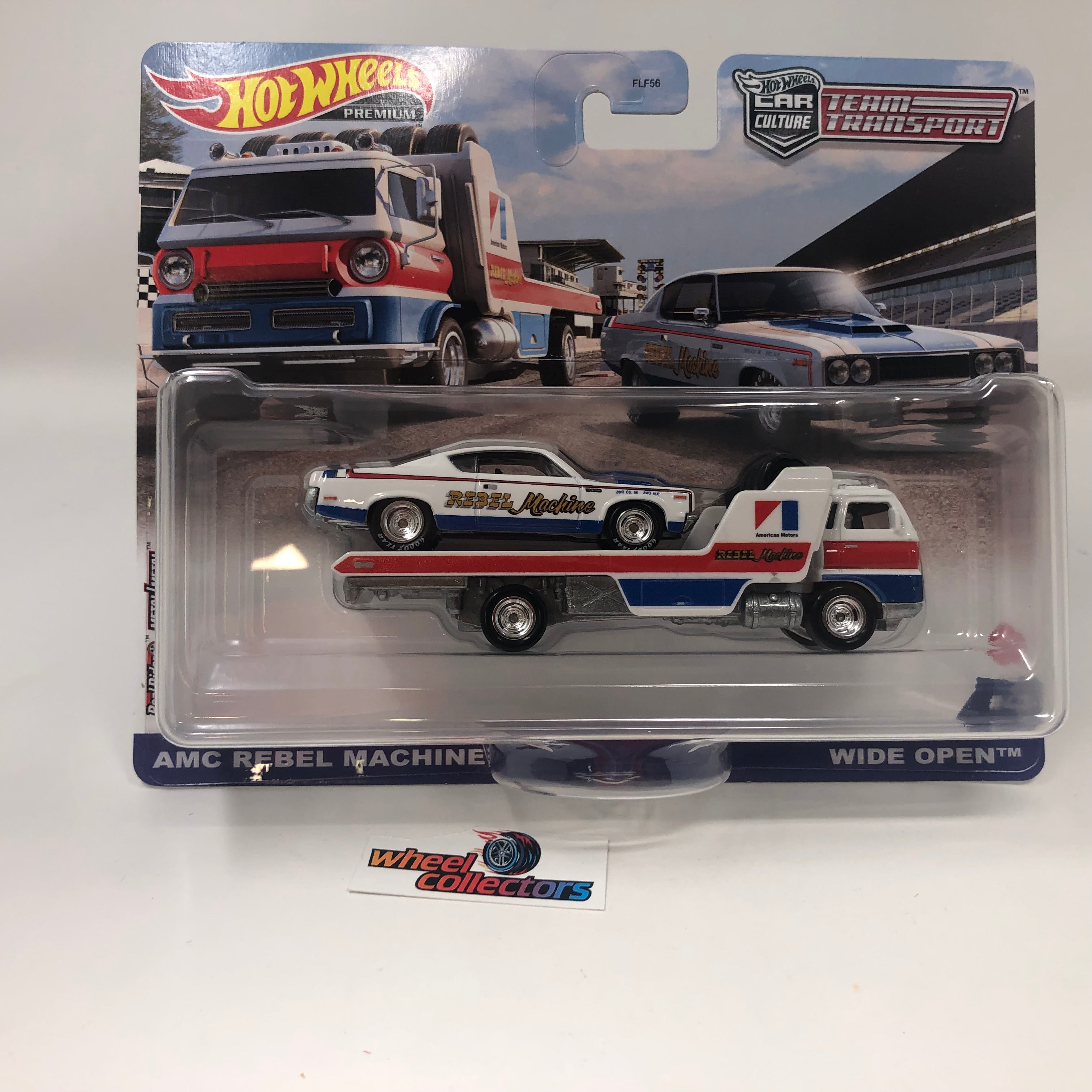 AMC Rebel Machine & Wide Open * 2022 Hot Wheels Team Transport Car Culture Case Q、mySite、hgirdovlk