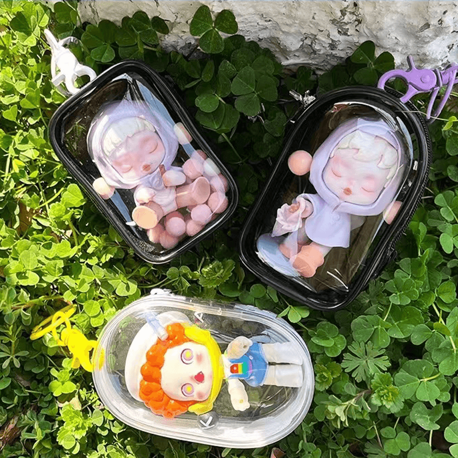  Display Bag for Pop Mart Figurines - Stylish PVC Storage for Blind Boxes | Waterproof & Fun Design、mySite、greenlandpopulation