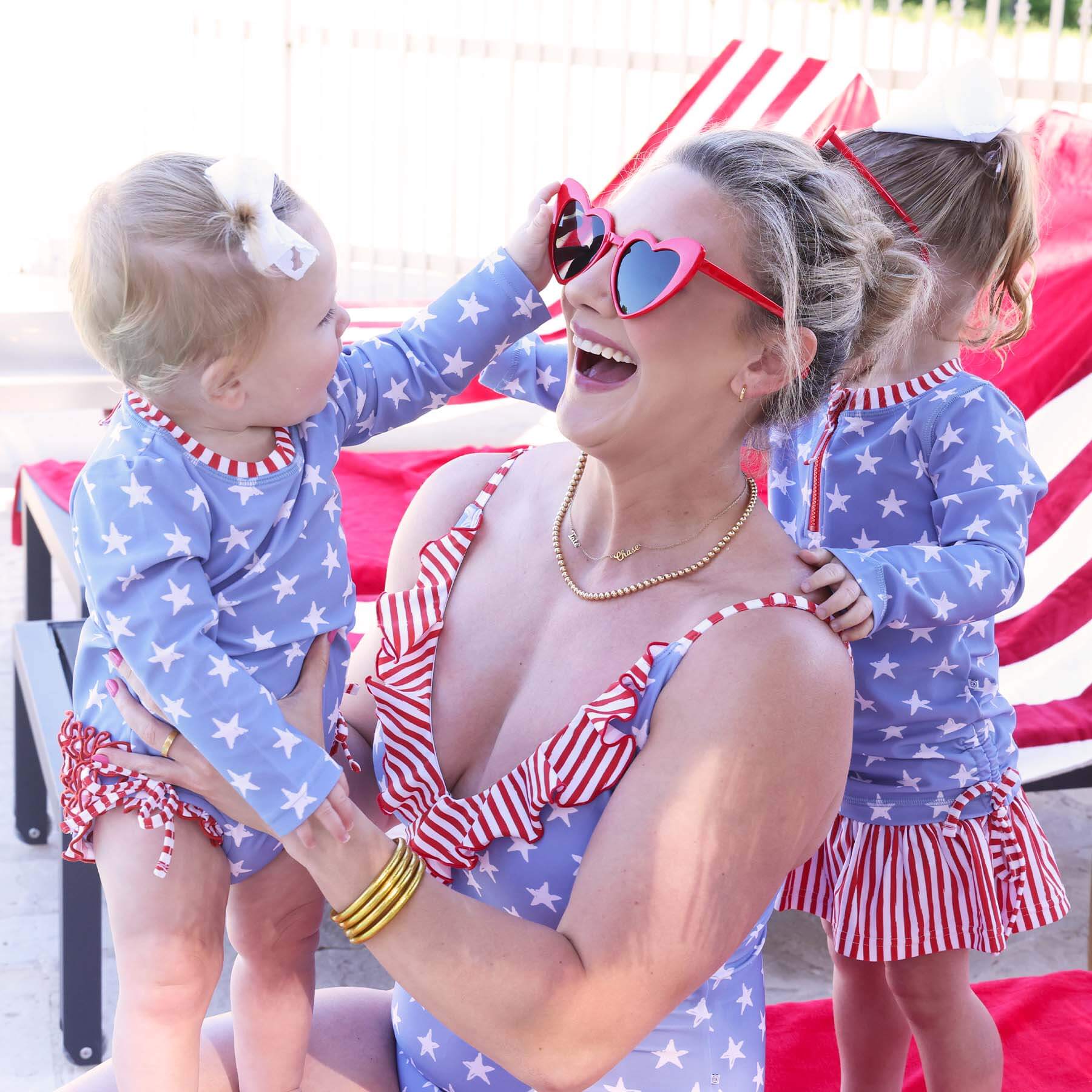  Women's Ruffled One-Piece Swimsuit | All American、mySite、layawaytickets