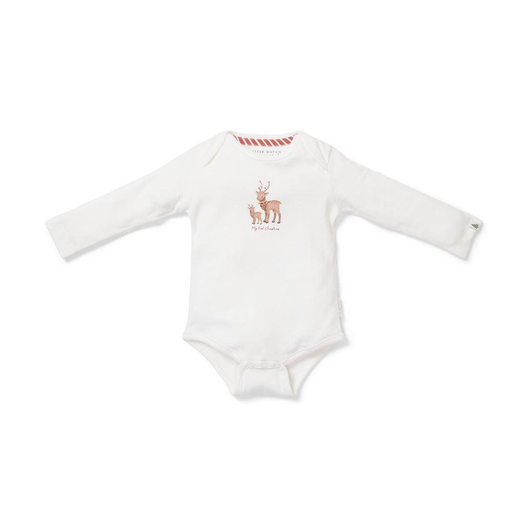  Little Dutch My First Christmas Bodysuit - Soft White、mySite、merchandisen