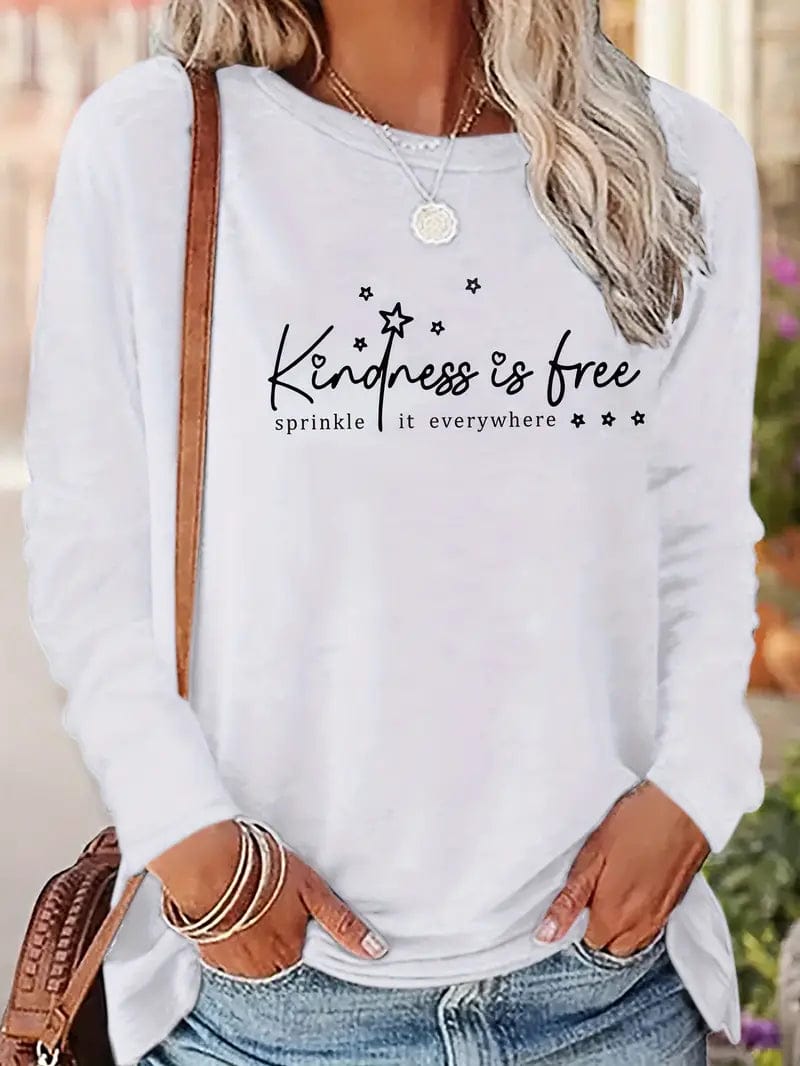 Kindness is Free Sprinkle it Everywhere Long Sleeve T Shirt、mySite、g9winljtr