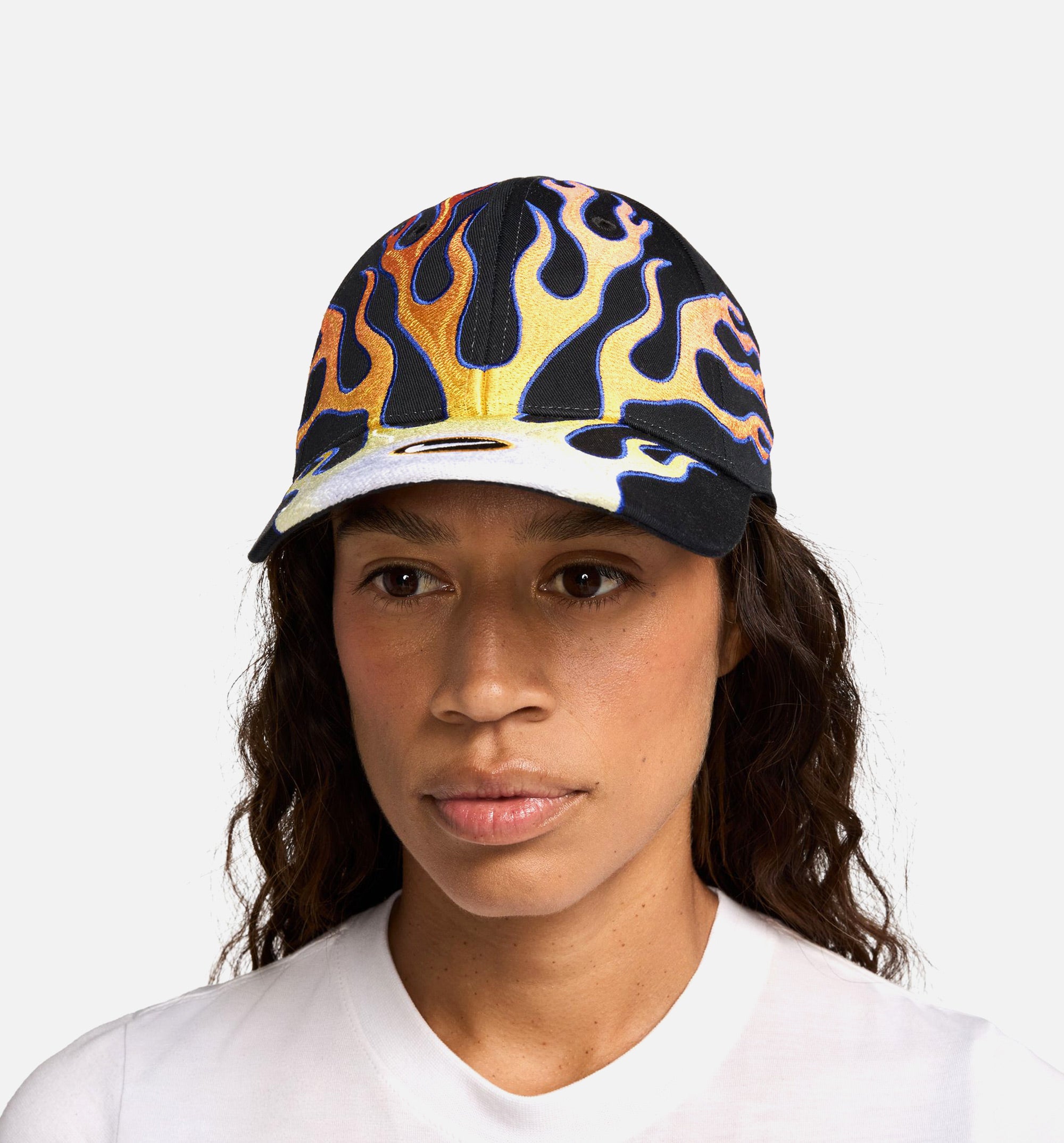 Structured OG Flame Cap Mens Hat - Black/Orange、mySite、dreamappss